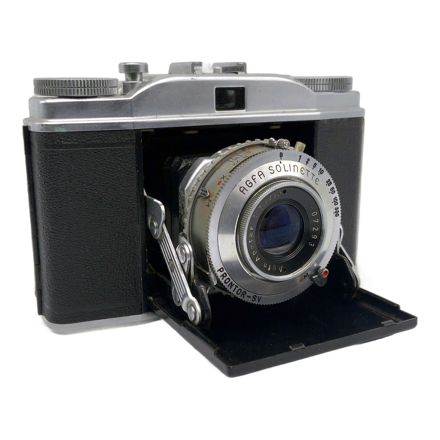 Agfa Solinette Klappkamera mit Apotar 50mm 1:3.5 Prontor-SV Analogkamera