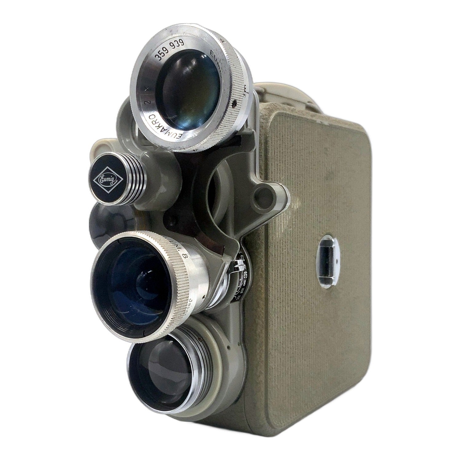 Eumig C3R Filmkamera mit Polymar Aux./Eumakro 2x Cine Camera Movie Camera
