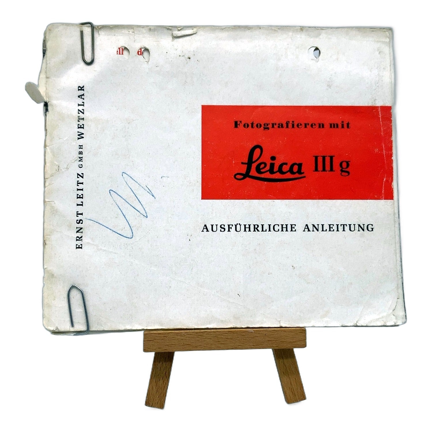 Leica IIIg Fotografieren mit Leica 3g stark gebrauchte Bedienungsanleitung DE