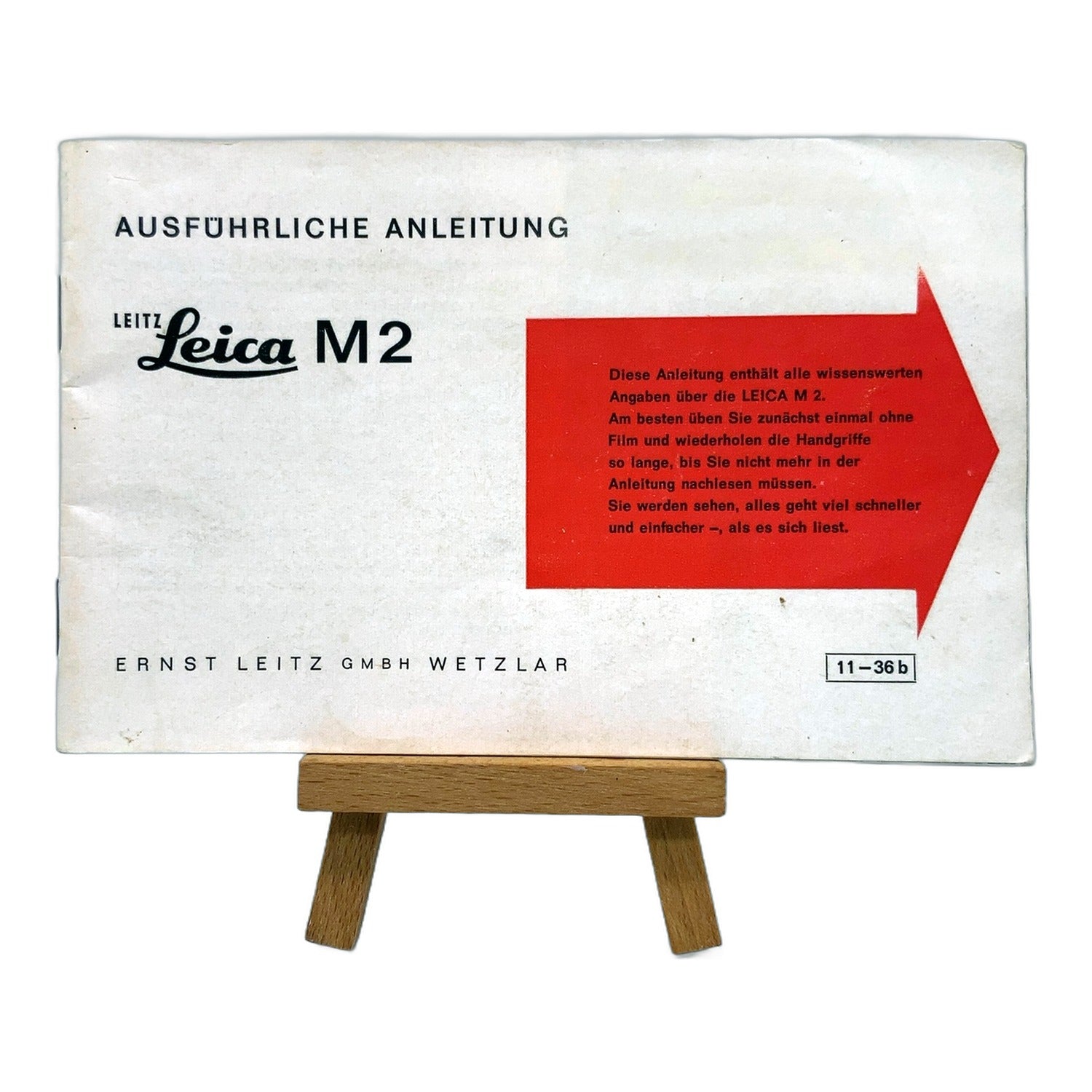 Leica M2 (11-36b) ausführliche Bedienungsanleitung User Manual Handbuch Deutsch