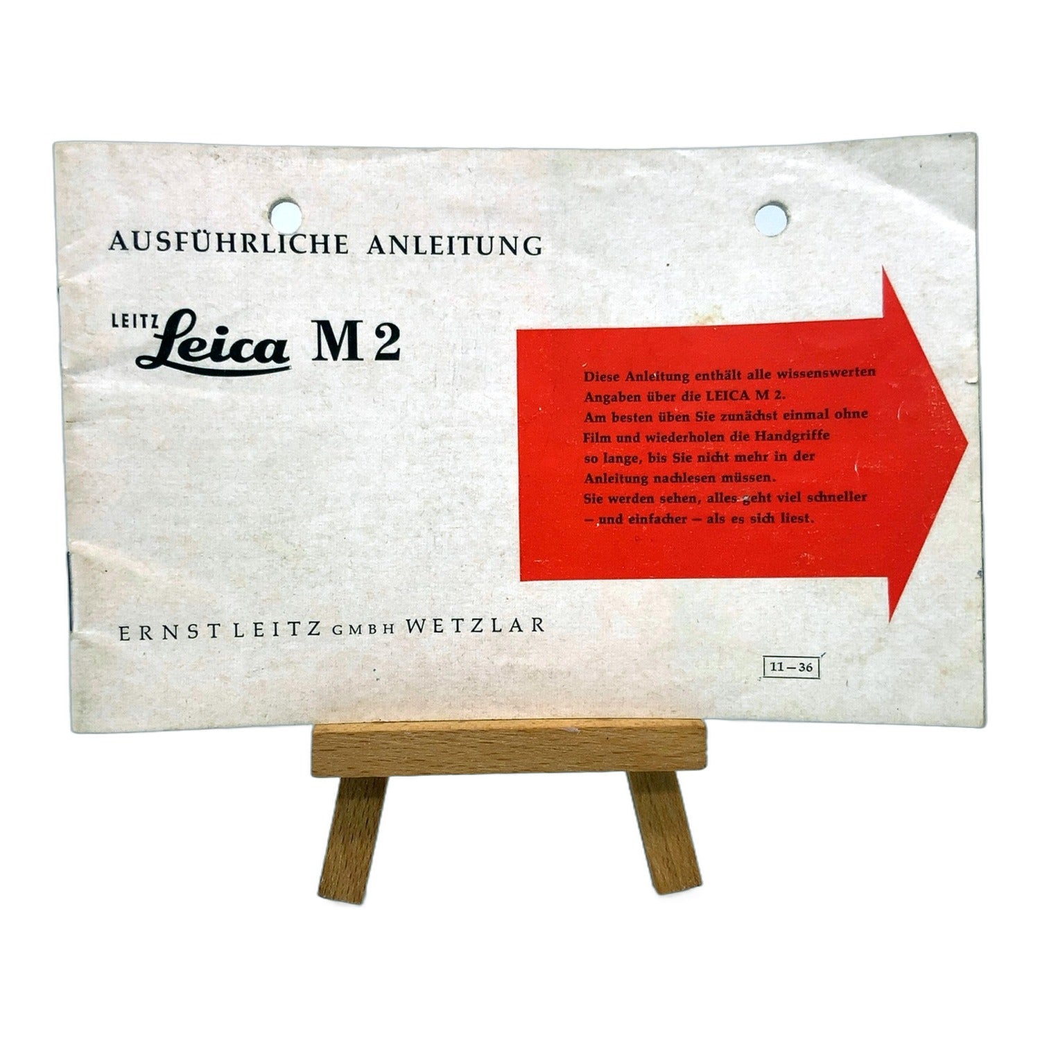 Leica M2 (11-36) ausführliche Bedienungsanleitung User Manual Handbuch Deutsch