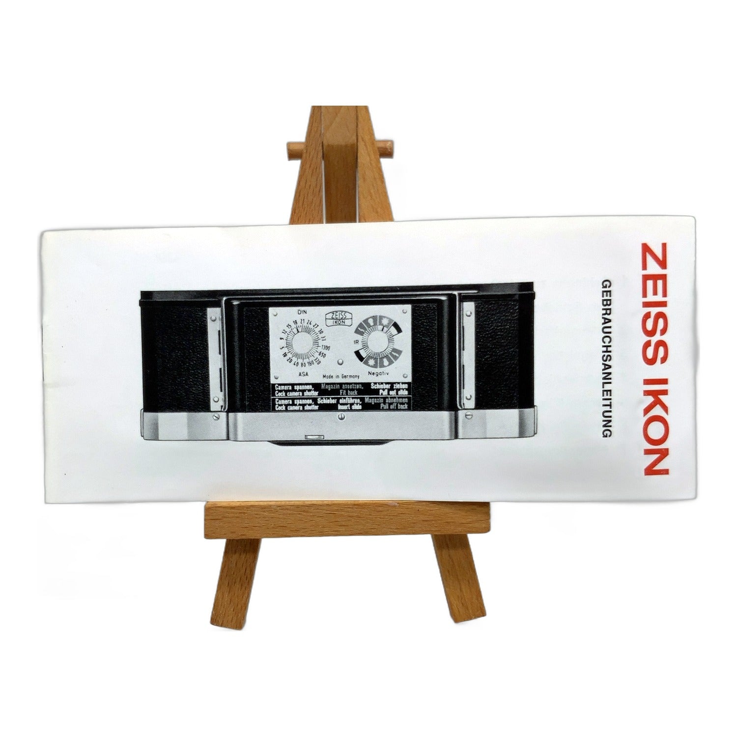Zeiss Ikon interchangeable magazine for Contarex and Contaflex Operating instructions German