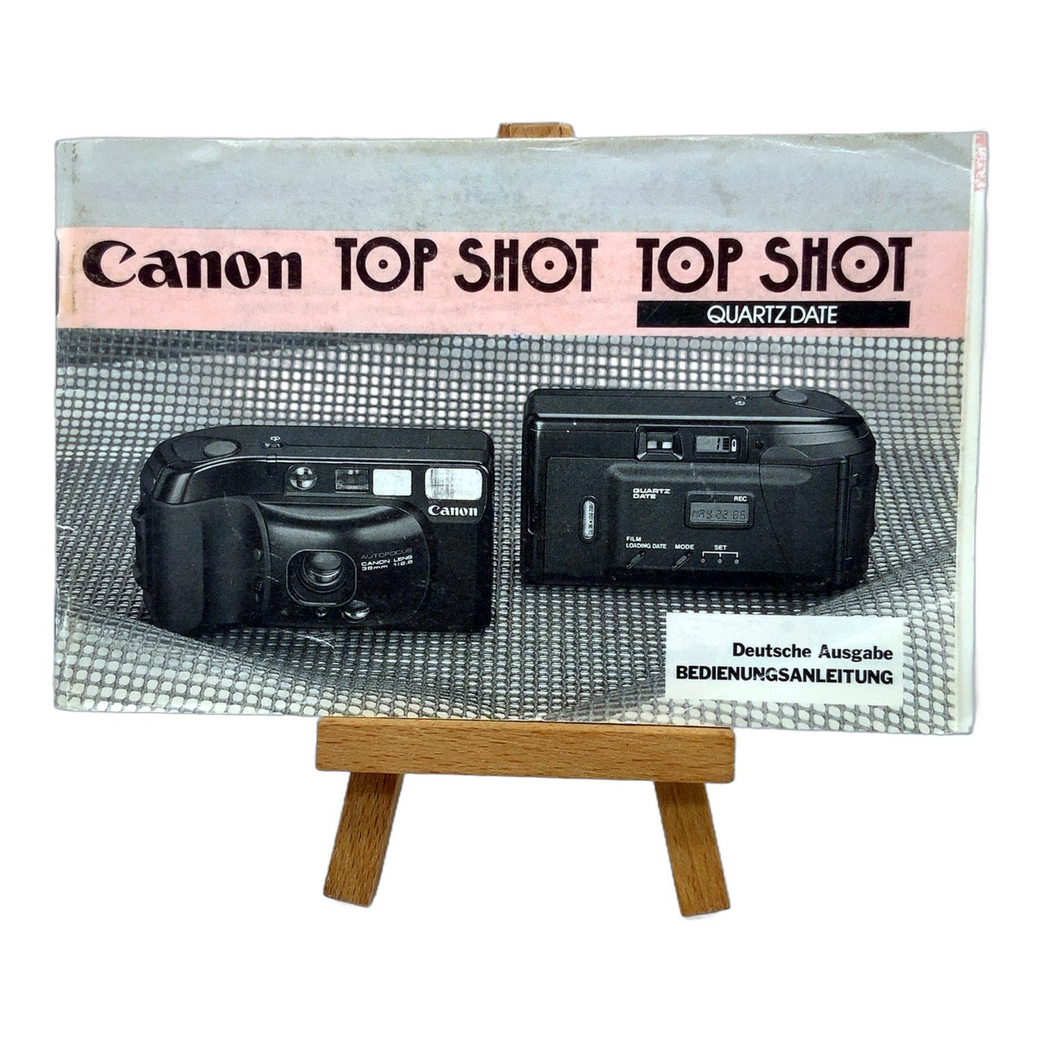 Canon Top Shot Quartz Date Bedienungsanleitung User Manual Handbuch Deutsch