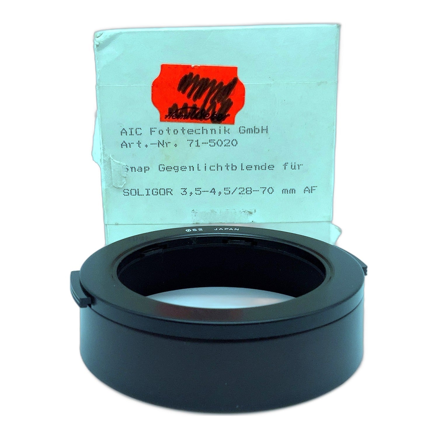 Soligor AF 28-70mm / 3.5-4.5 Gegenlichtblende in OVP 71-5020 Lens Hood