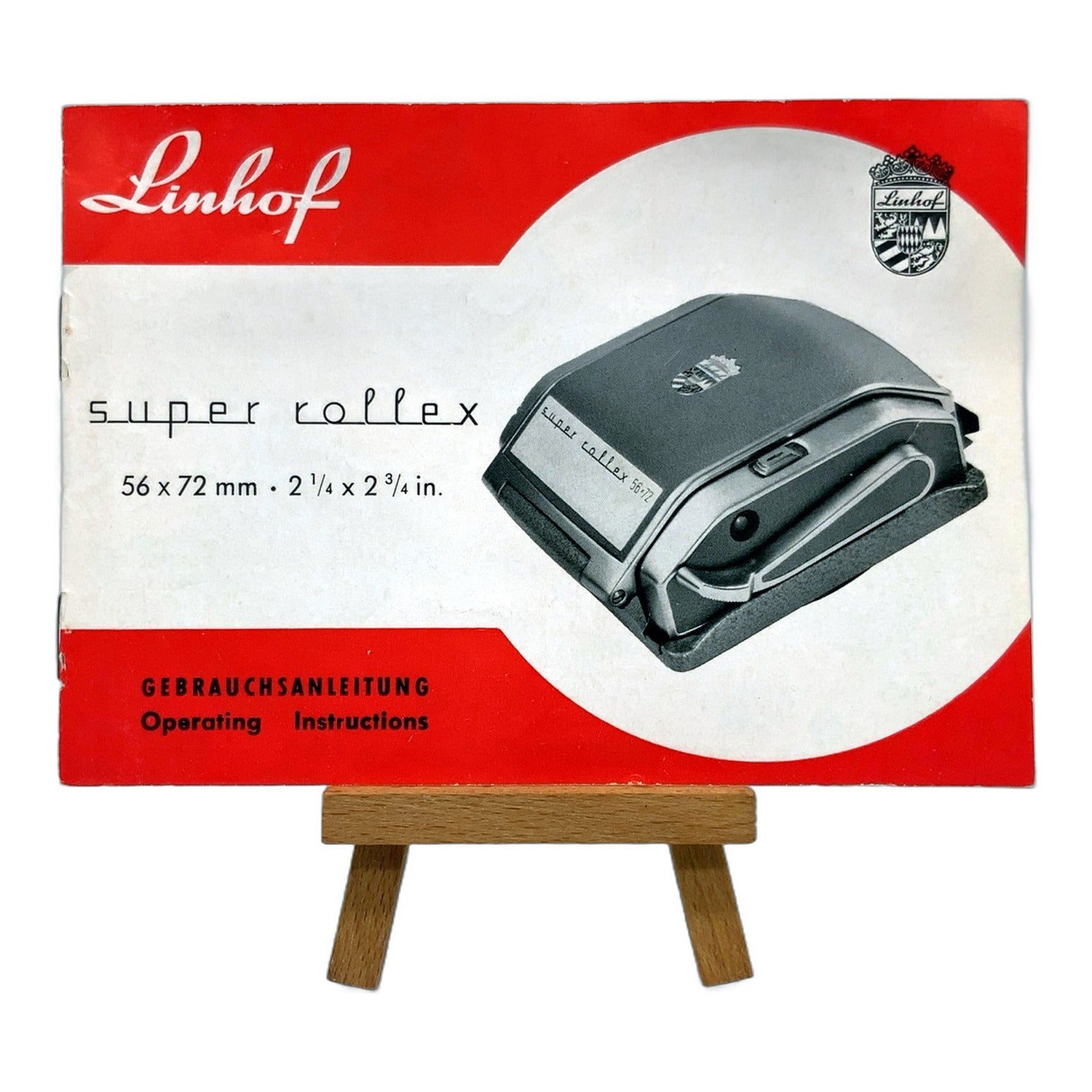 Linhof super rollex 56x72mm Bedienungsanleitung User Manual Handbuch Deutsch