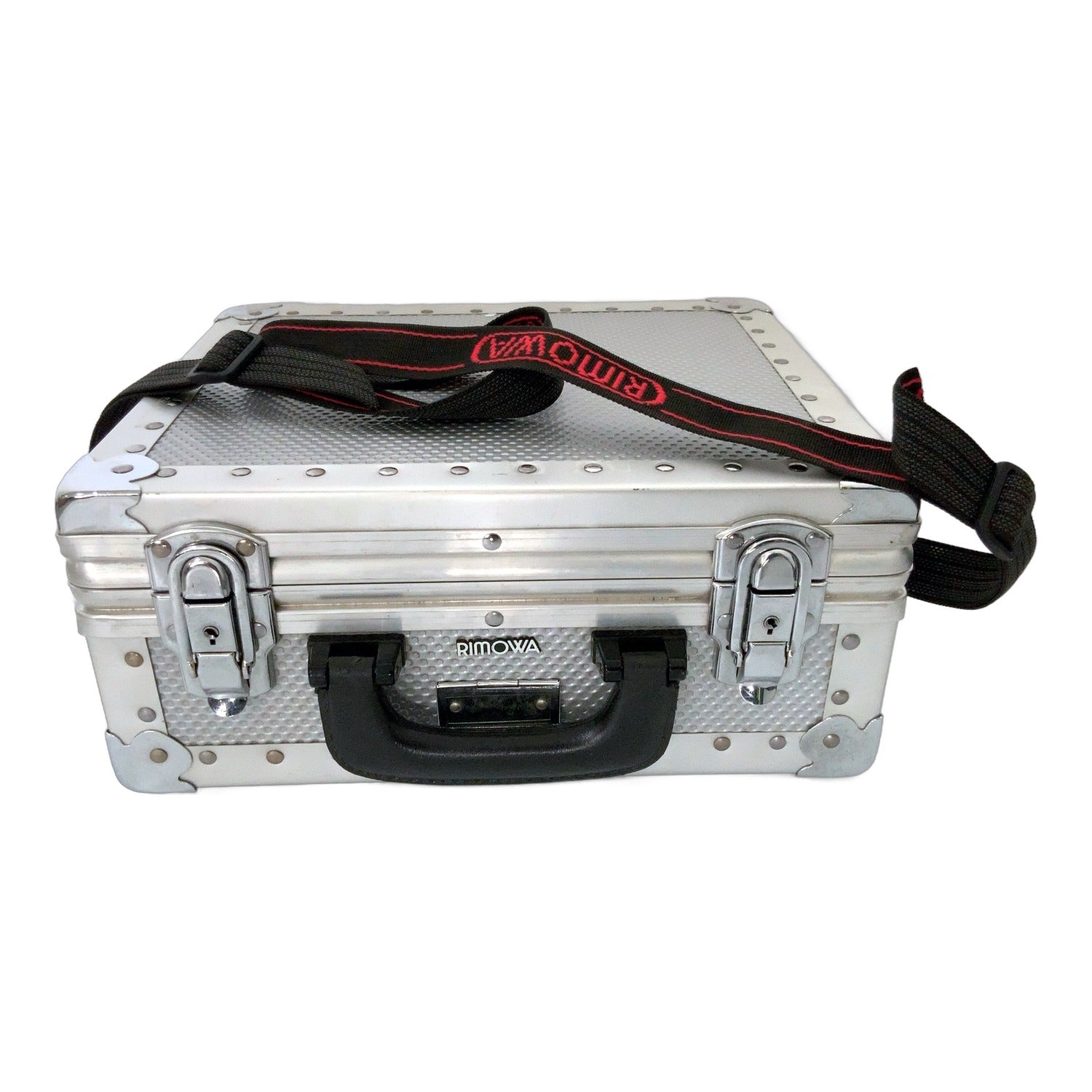 Rimowa Fotokoffer Aluminium 36x32x15cm Koffer Silber mit Trageriemen