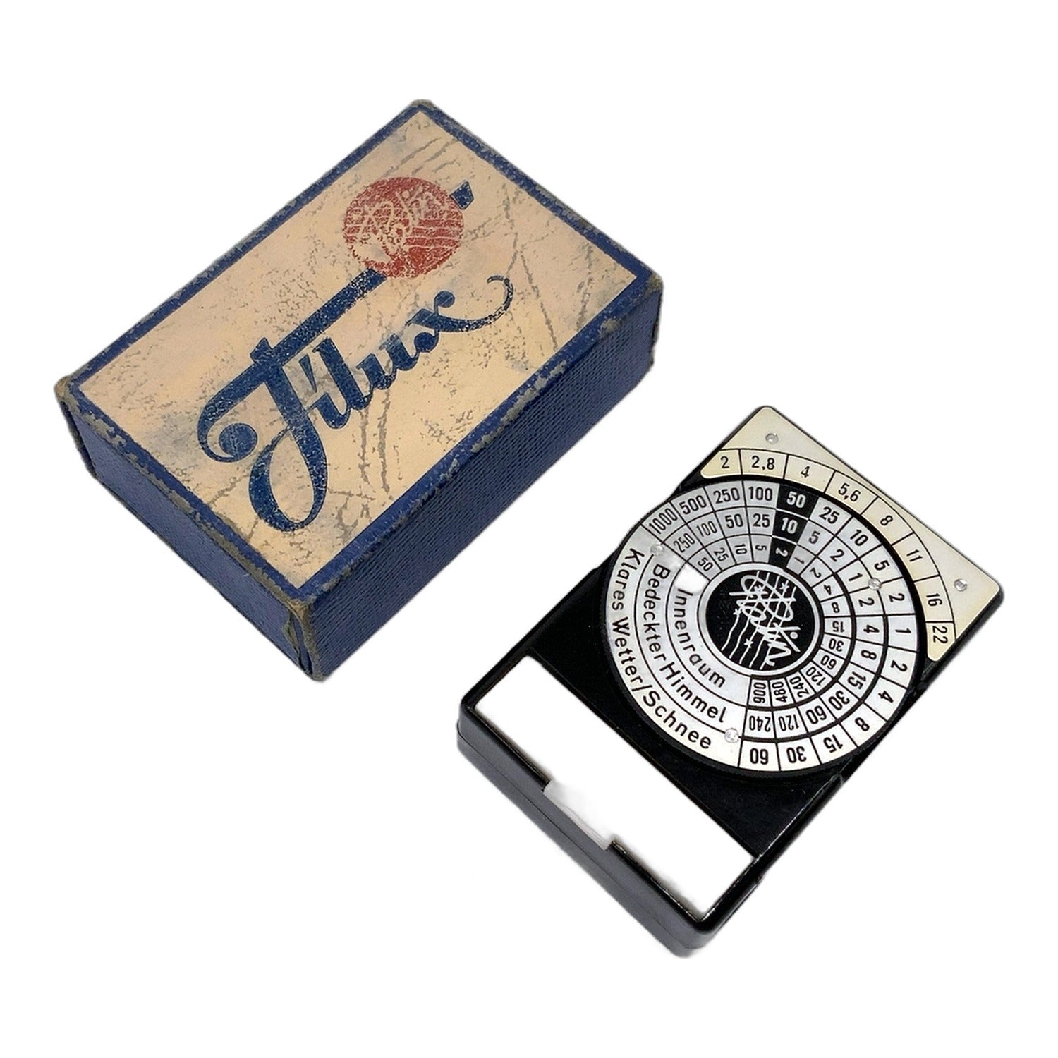 Filux Platin Belichtungsmesser in OVP Light Meter Lichtmesser Lichtmeter