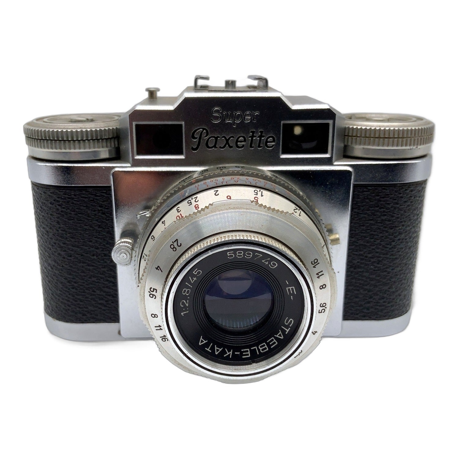 Braun Nürnberg Super Paxette Sucherkamera mit Staeble-Kata 45mm 1:2,8 Pronto
