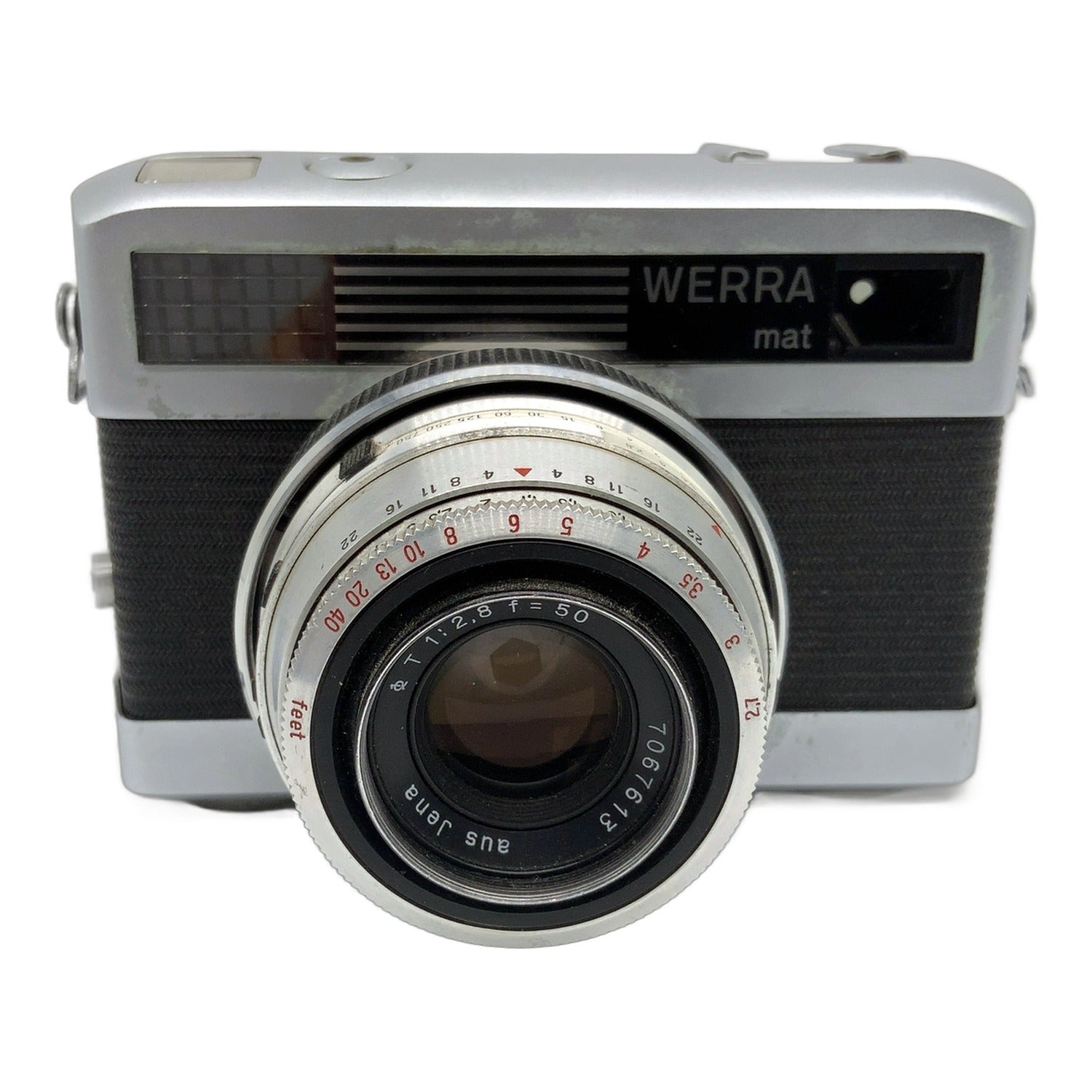 Carl Zeiss Jena Werra mat Sucherkamera mit Tessar 50mm 1:2.8 Prestor RVS