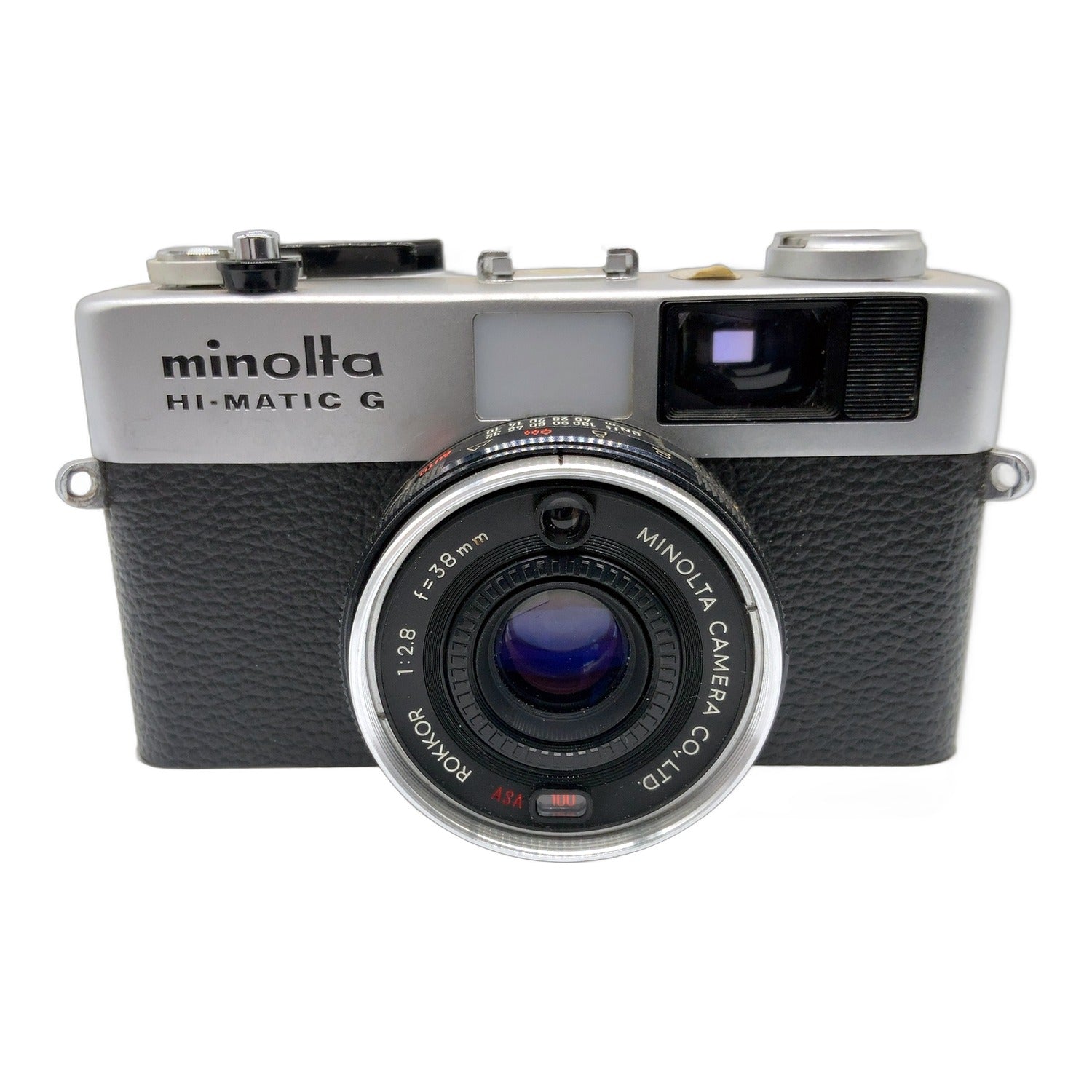 Minolta Hi-Matic G Sucherkamera mit Rokkor 38mm 1:2.8 !Beli Defekt!