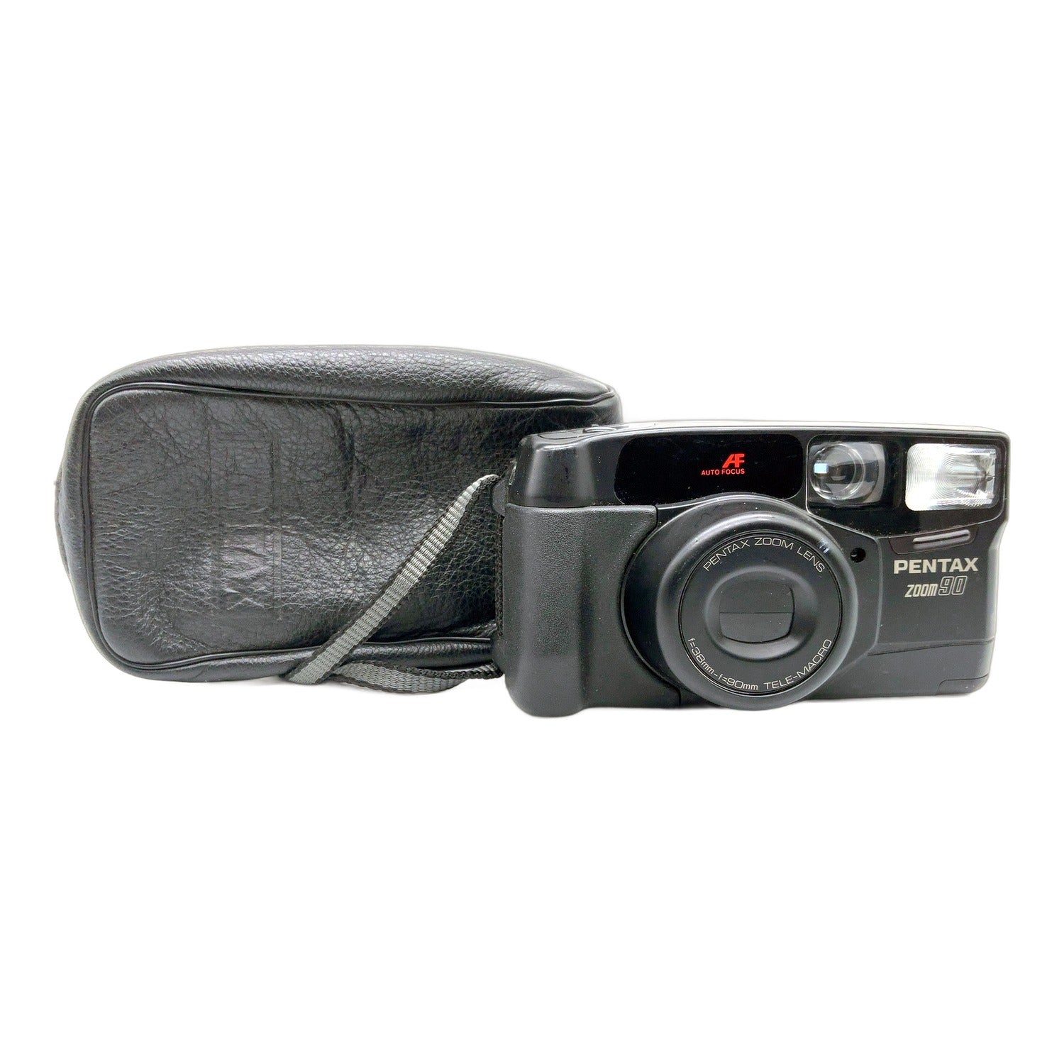 Pentax Zoom 90 Point&Shoot mit Zoom Lens f=38-90mm Tele-Macro mit Tasche
