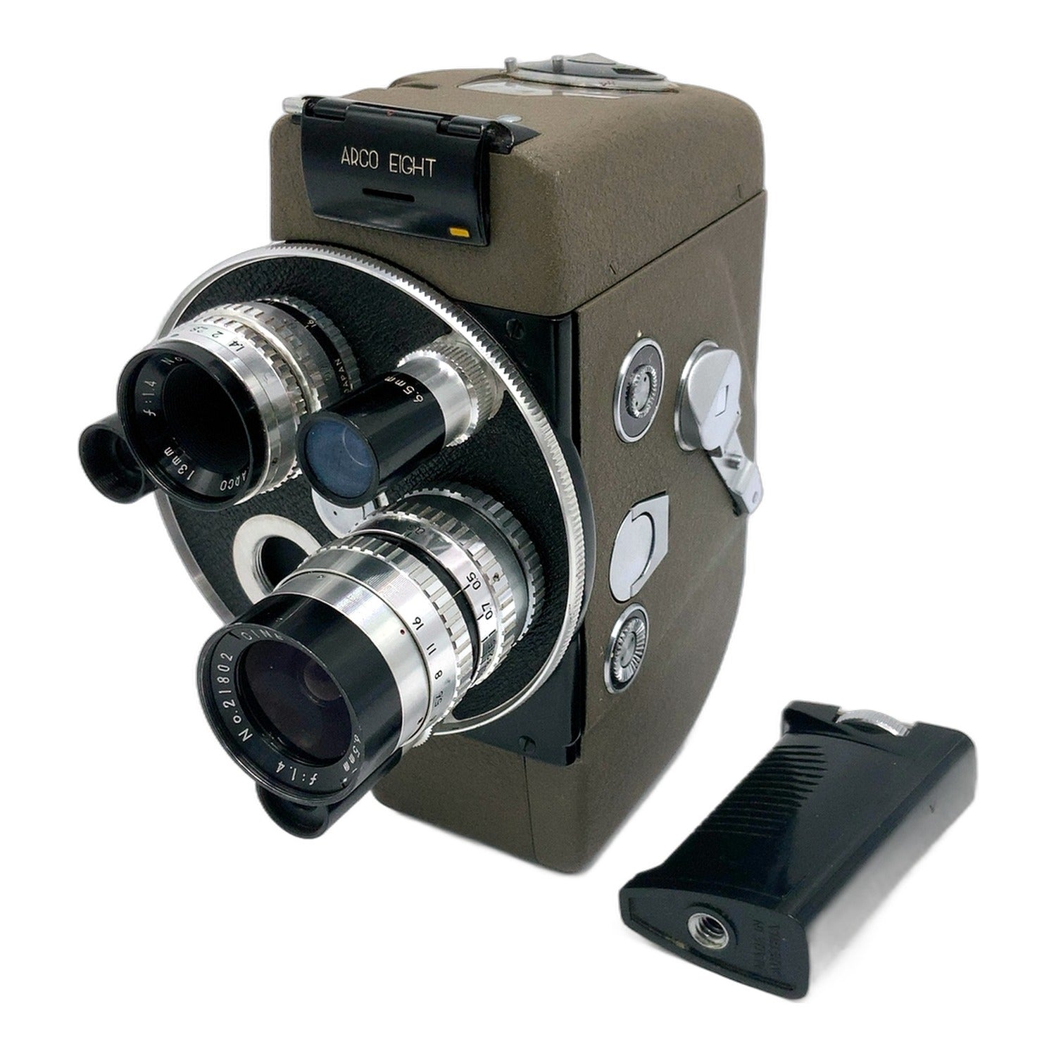 Arco Eight 803A Filmkamera mit 6,5mm / 13mm 1:1.4 Cine Camera Movie Camera