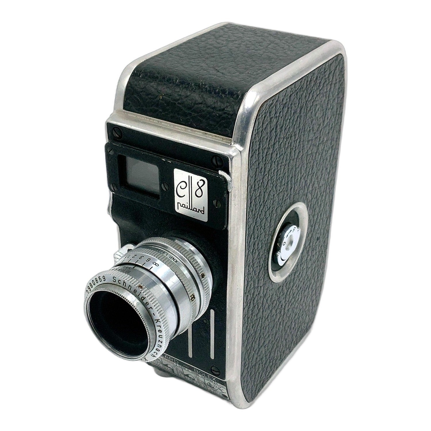 Bolex Paillard C8 Filmkamera mit Schneider-Kreuznach Xenoplan 13mm 1:1.9