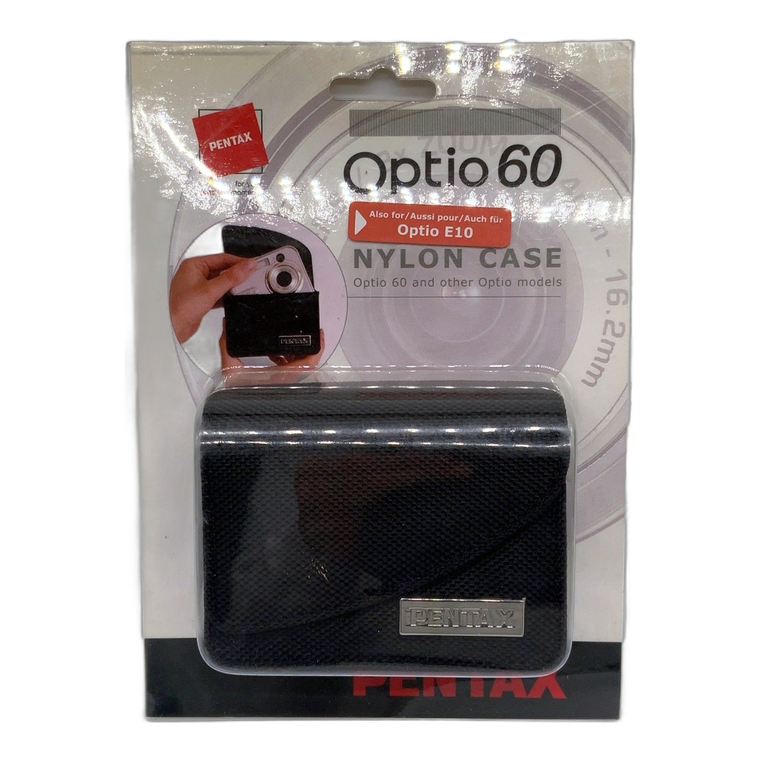 Pentax Optio 60 Nylon Case Tasche Schwarz OVP Fototasche Camera Bag Kameratasche