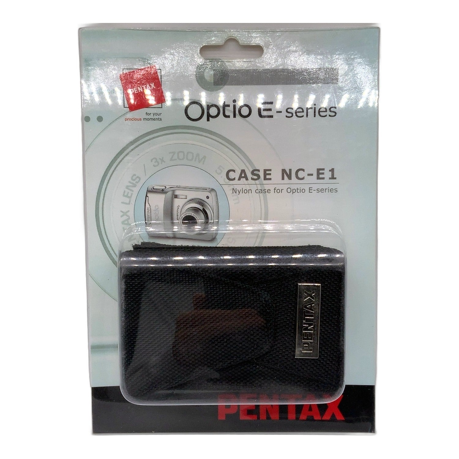 Pentax Optio E-Series Case NC-E1 Nylon Case Tasche Schwarz Kameratasche