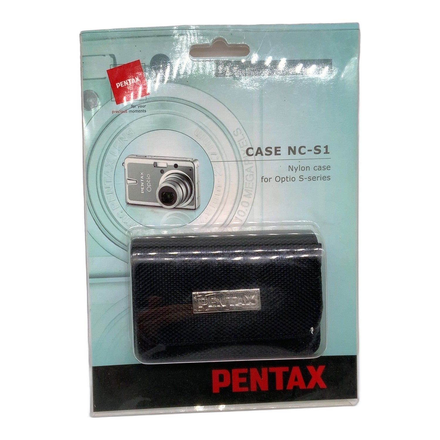 Pentax Case NC-S1 Nylon case Optio S-series Tasche Schwarz Kameratasche