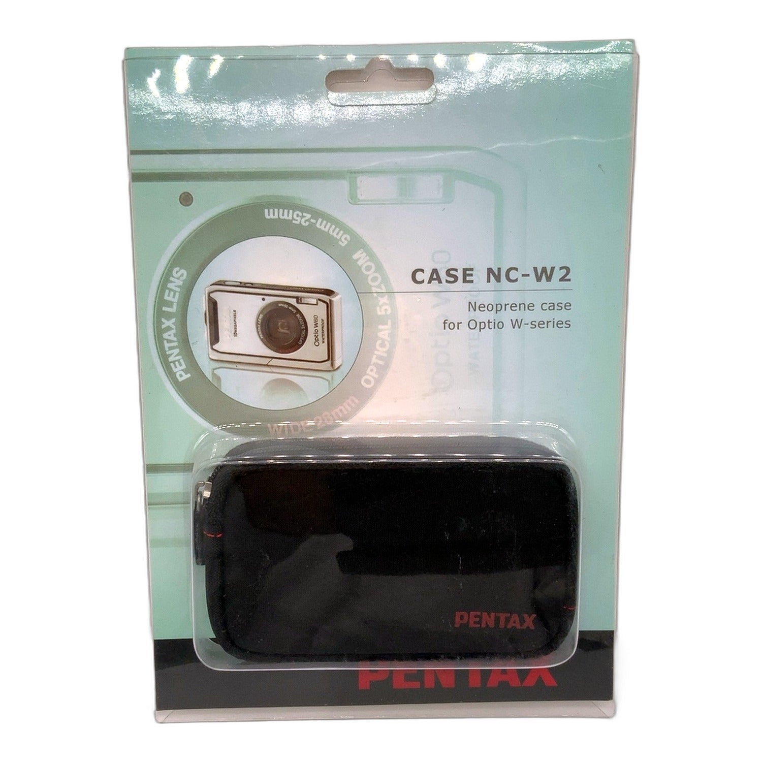 Pentax Case NC-W2 Neoprene case Optio W-series Tasche Schwarz OVP Kameratasche