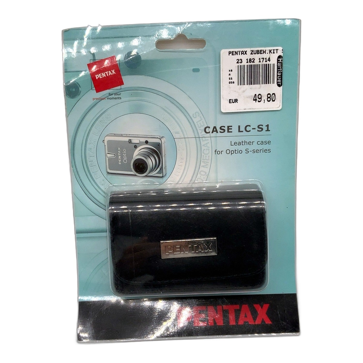 Pentax LC-S1 Leather Case for Optio S-series Tasche Schwarz Kameratasche