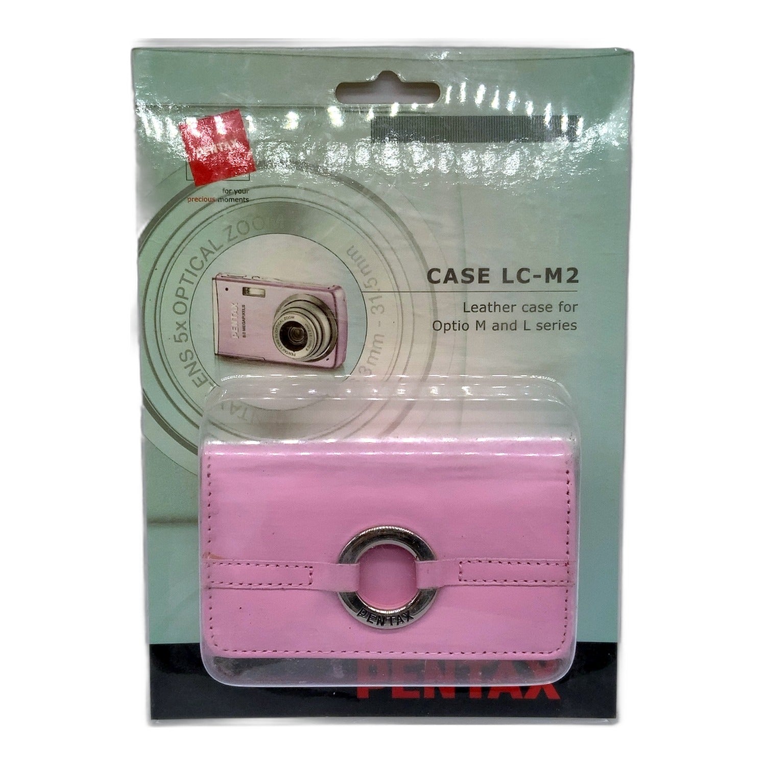Pentax LC-M2 Leather Case Optio M and L series Tasche Pink Kameratasche