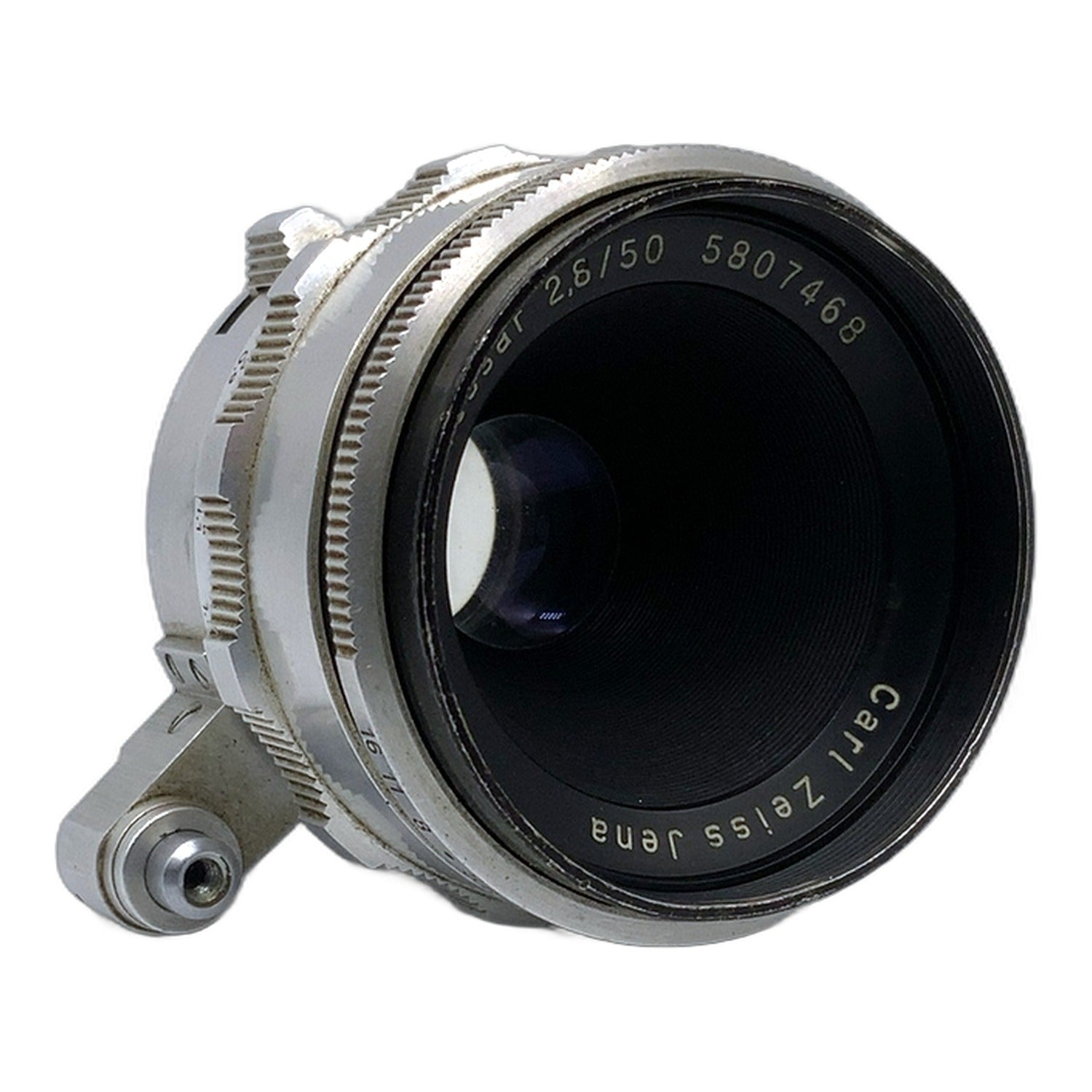 Carl Zeiss Jena Q1 Tessar 50mm 1:2.8 Objektiv Festbrennweite (EXA) Text lesen!