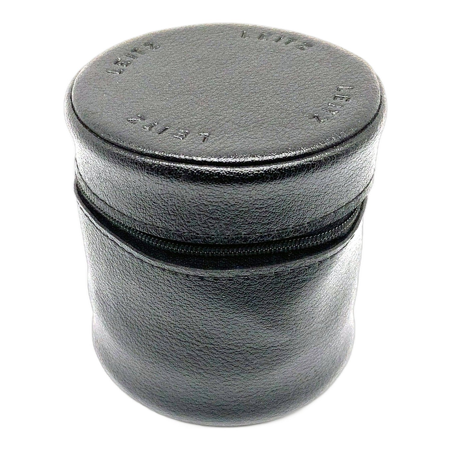 Leitz ca.10x9cm Leder Objektivtasche universell Tasche Schwarz Kameratasche