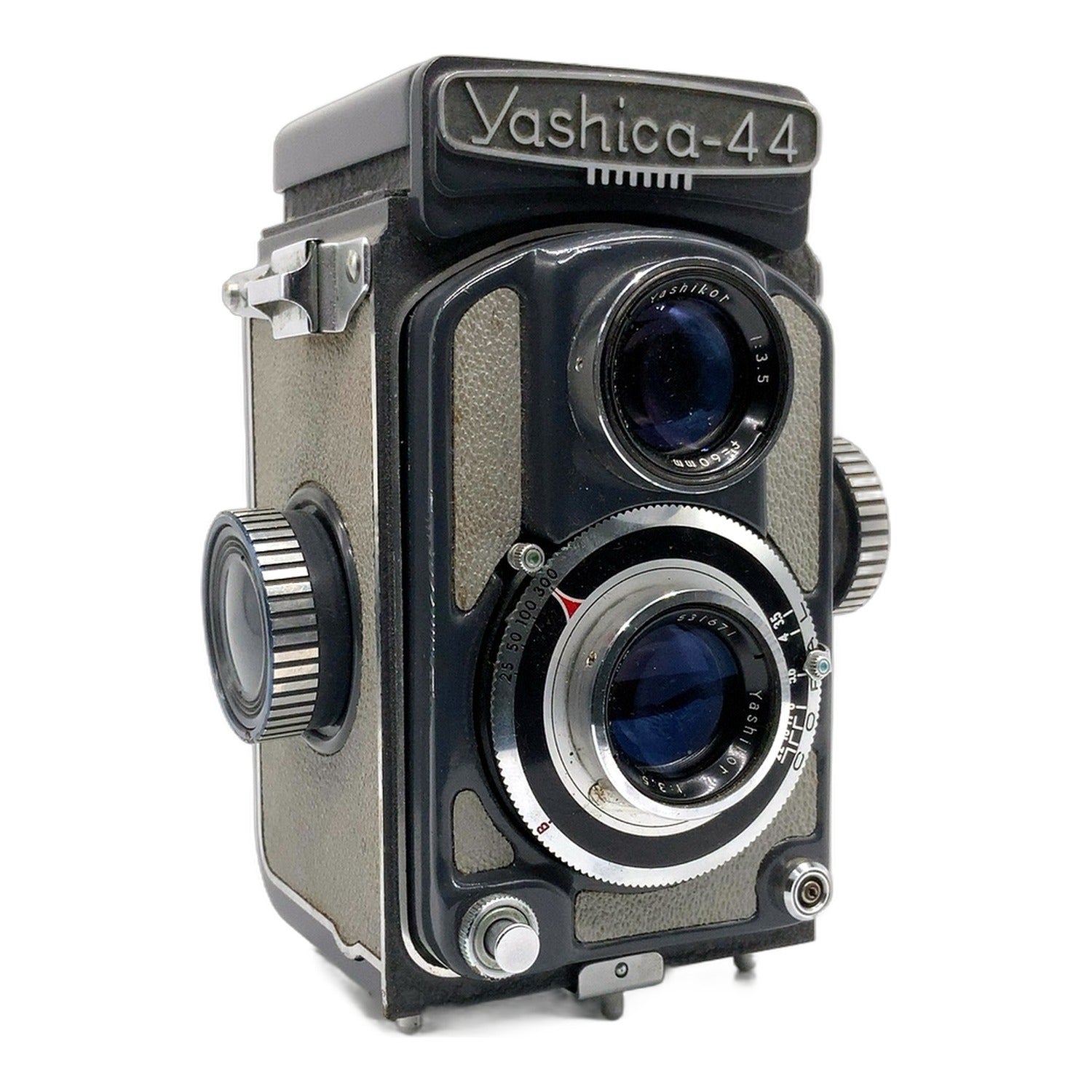 Yashica 44A TLR mit Yashicor 60mm 1:3.5 4x4 Twin Lens Reflex zweiäugige Kamera