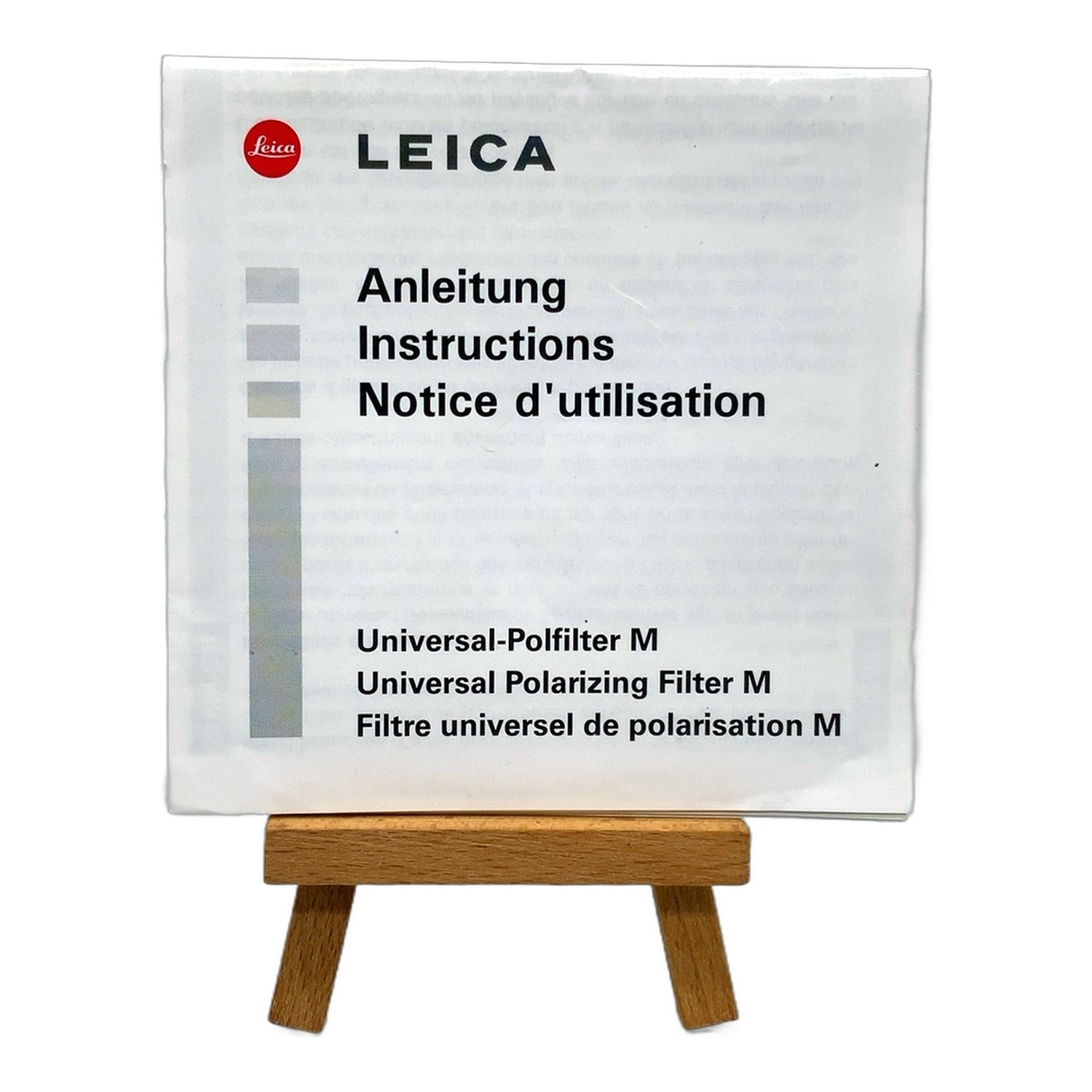 Leica Universal-Polfilter M Bedienungsanleitung User Manual Handbuch Deutsch