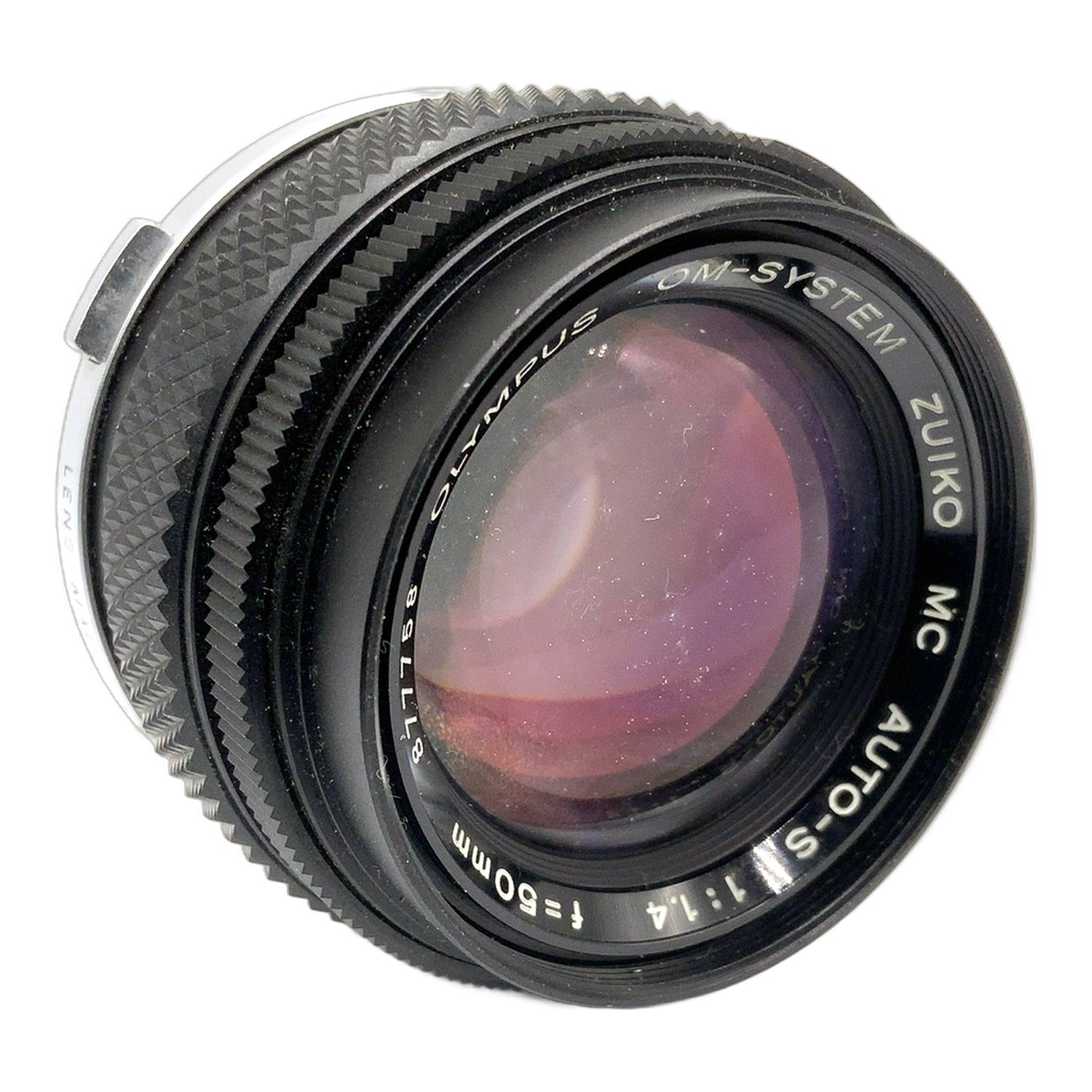 Olympus Zuiko MC Auto-S 50mm 1:1.4 Objektiv Festbrennweite (Olympus OM) Pilz!