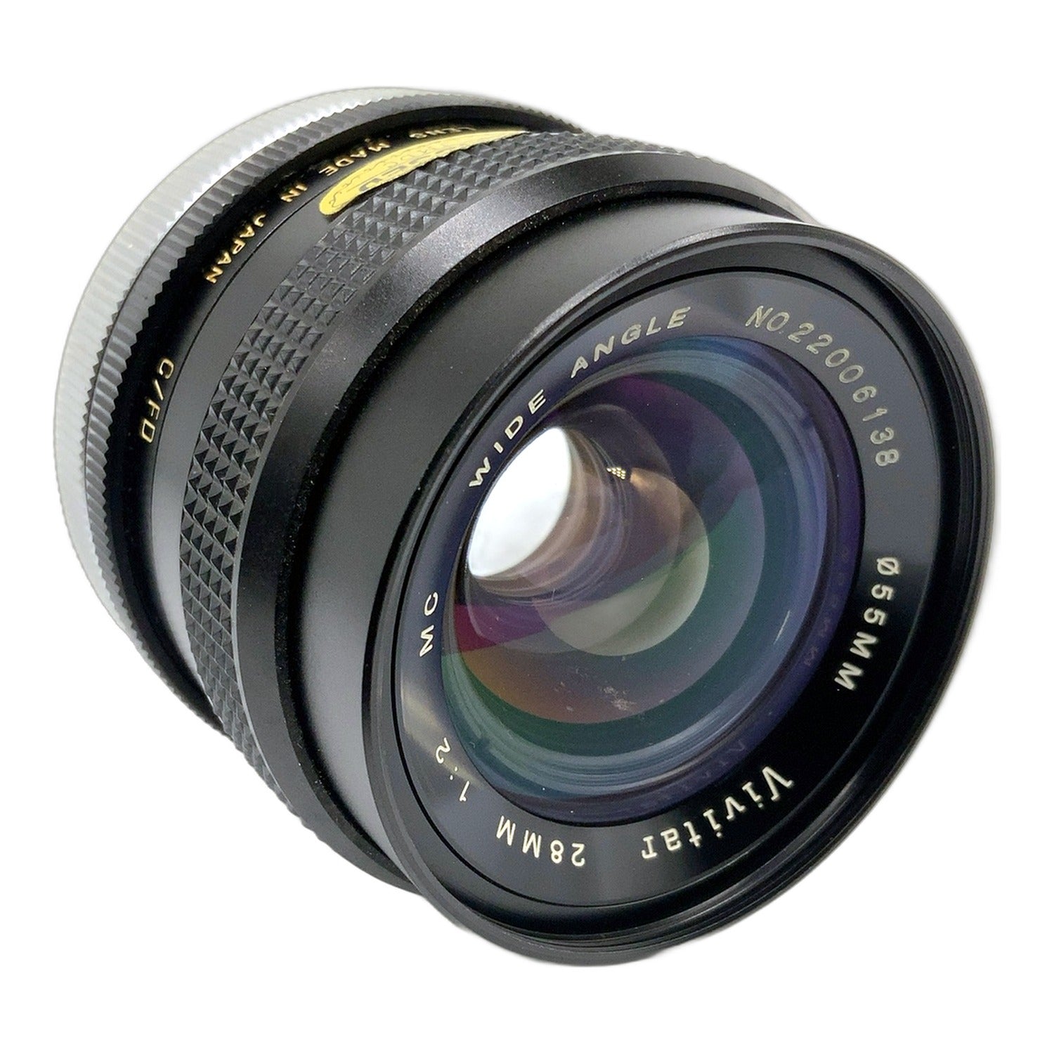 Vivitar MC Wide Angle 28mm 1:2 Objektiv Festbrennweite (Canon FD) Text lesen!
