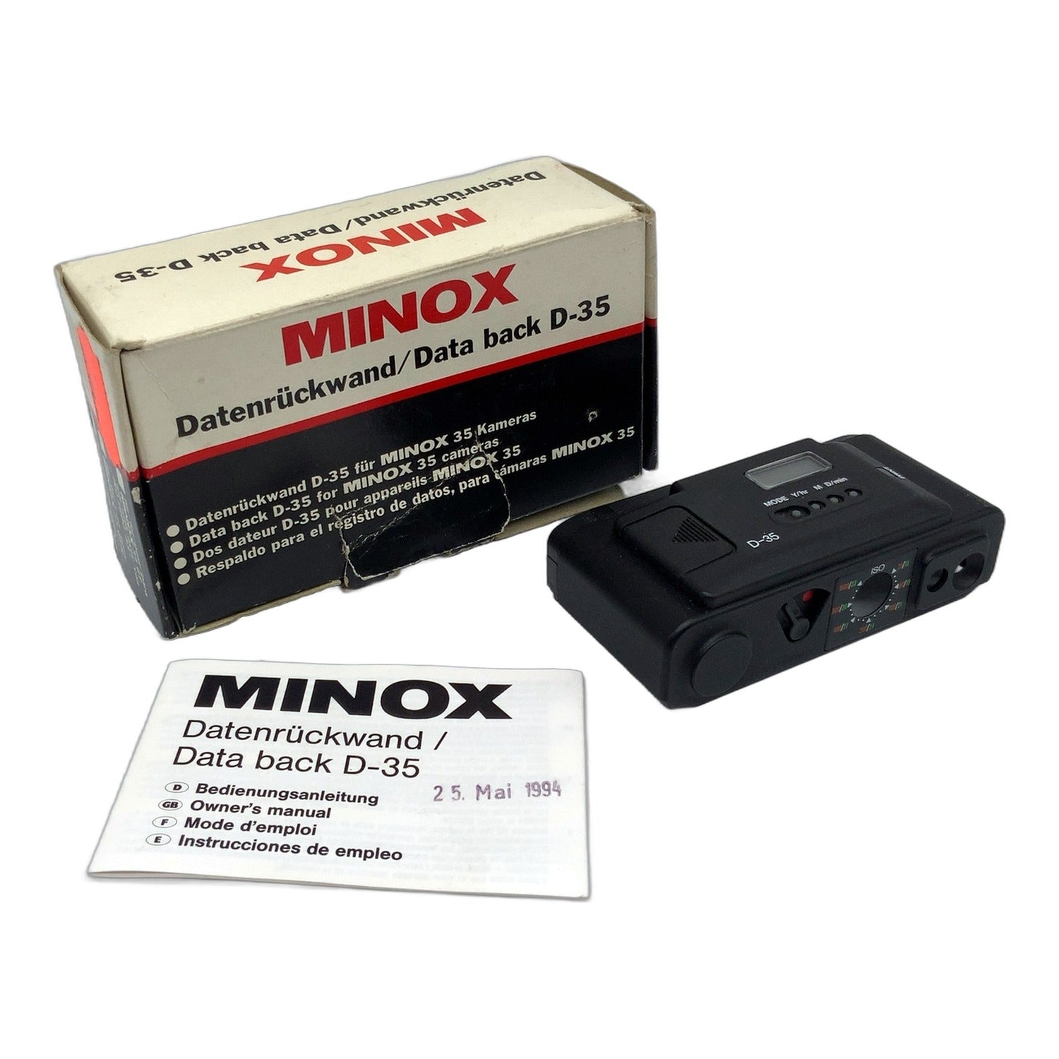 Minox D-35 Databack in OVP und Anleitung Fotozubehör Kamerazubehör