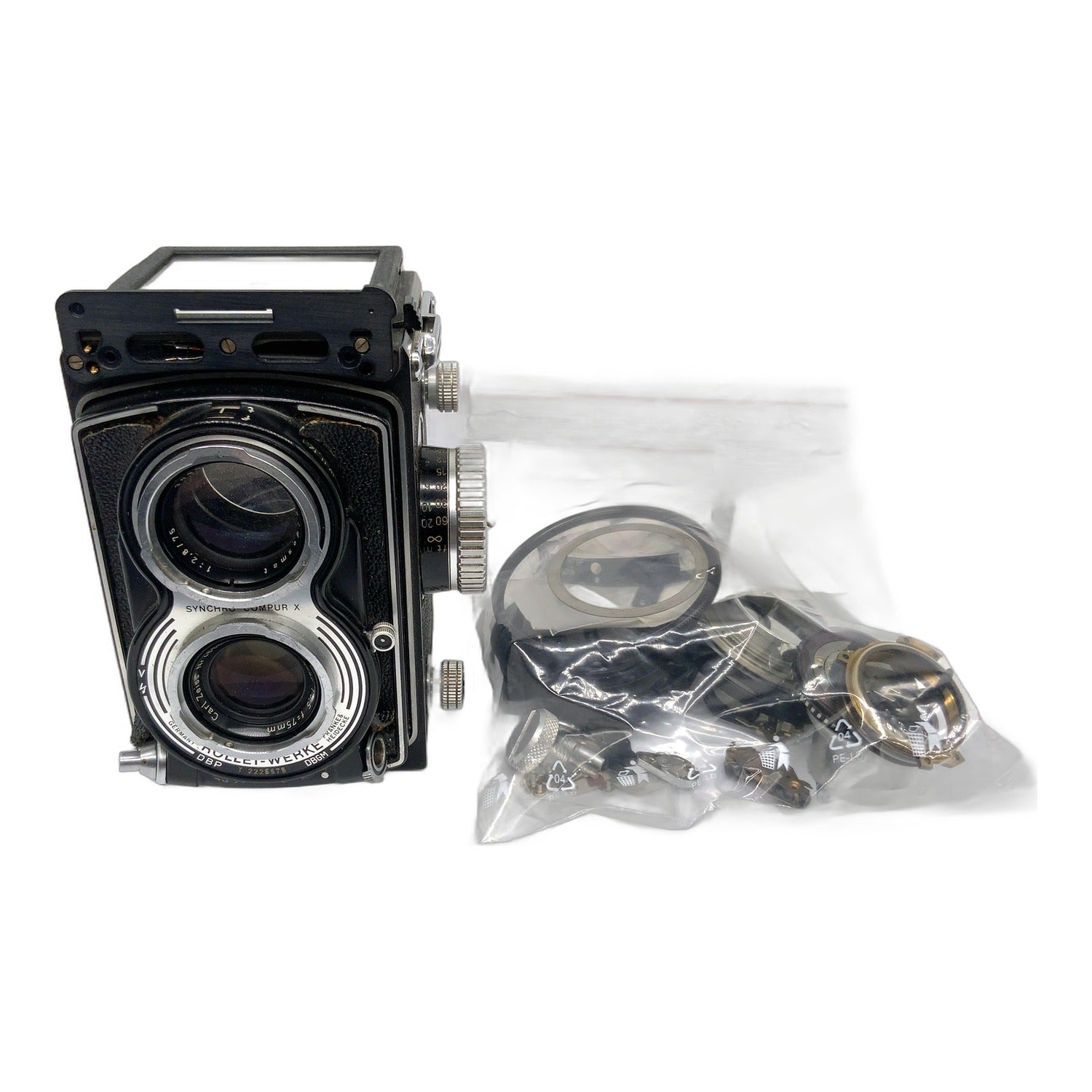 Rollei F&H Rolleiflex 3.5T TLR mit Carl Zeiss Tessar 75mm 1:3.5 Defekt!