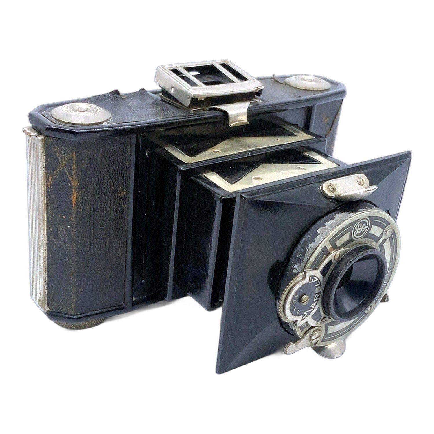 Minolta Best-Vest Marble Klappkamera mit 75mm 1:4.5 Folding Camera Balgenkamera