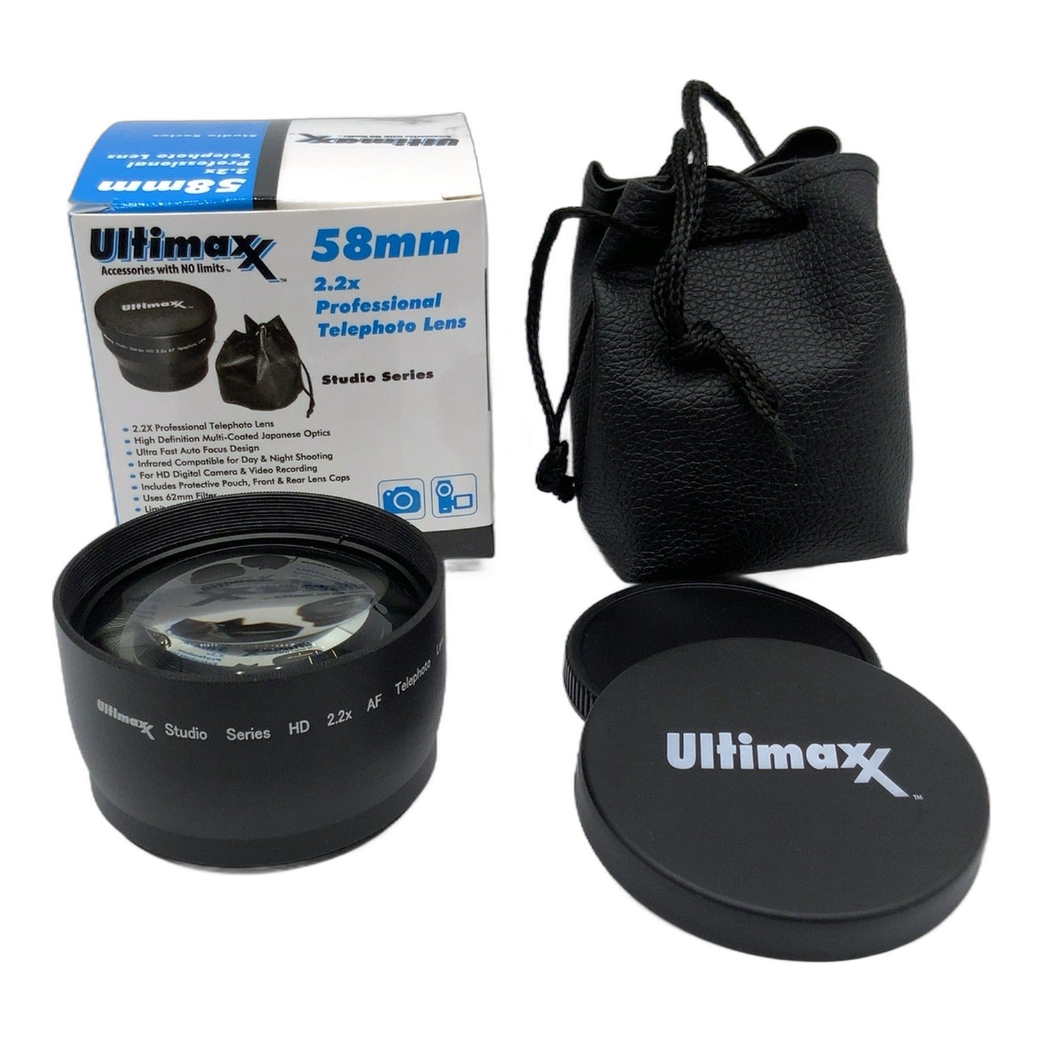 Ultimaxx Professional Telephoto Lens Converter 2.2x in OVP (58mm)