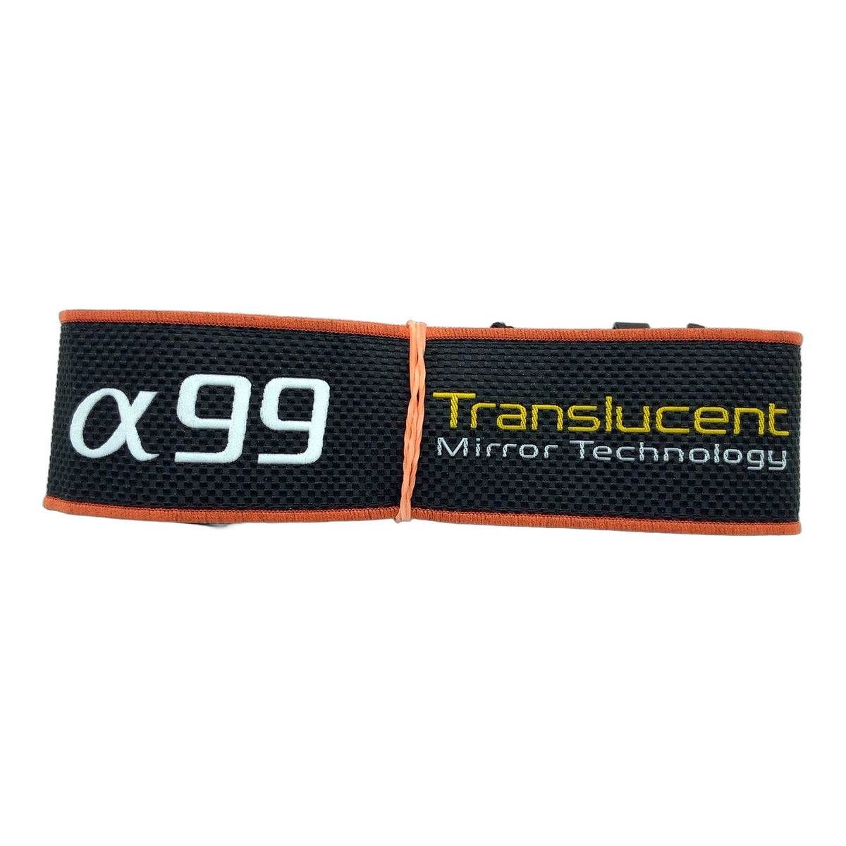 Sony alpha 99 Gurt schwarz/orange ca. 40mm breit Kameragurt Neck Strap
