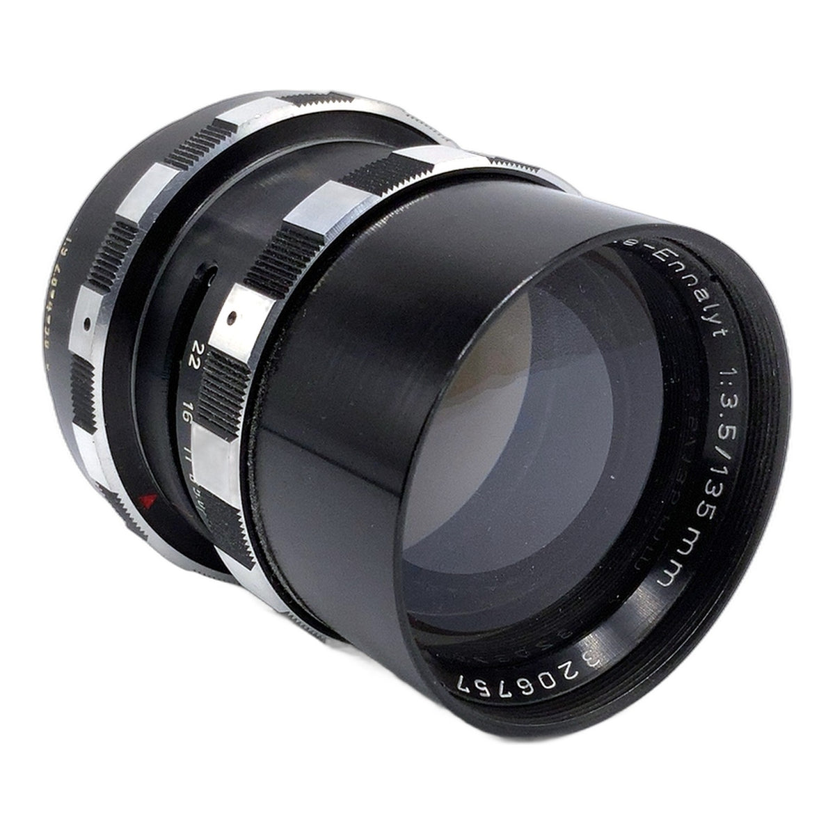 Enna München Tele-Ennalyt 135mm 1:3.5 Objektiv Wechsel Sockel (M42) Pilz!