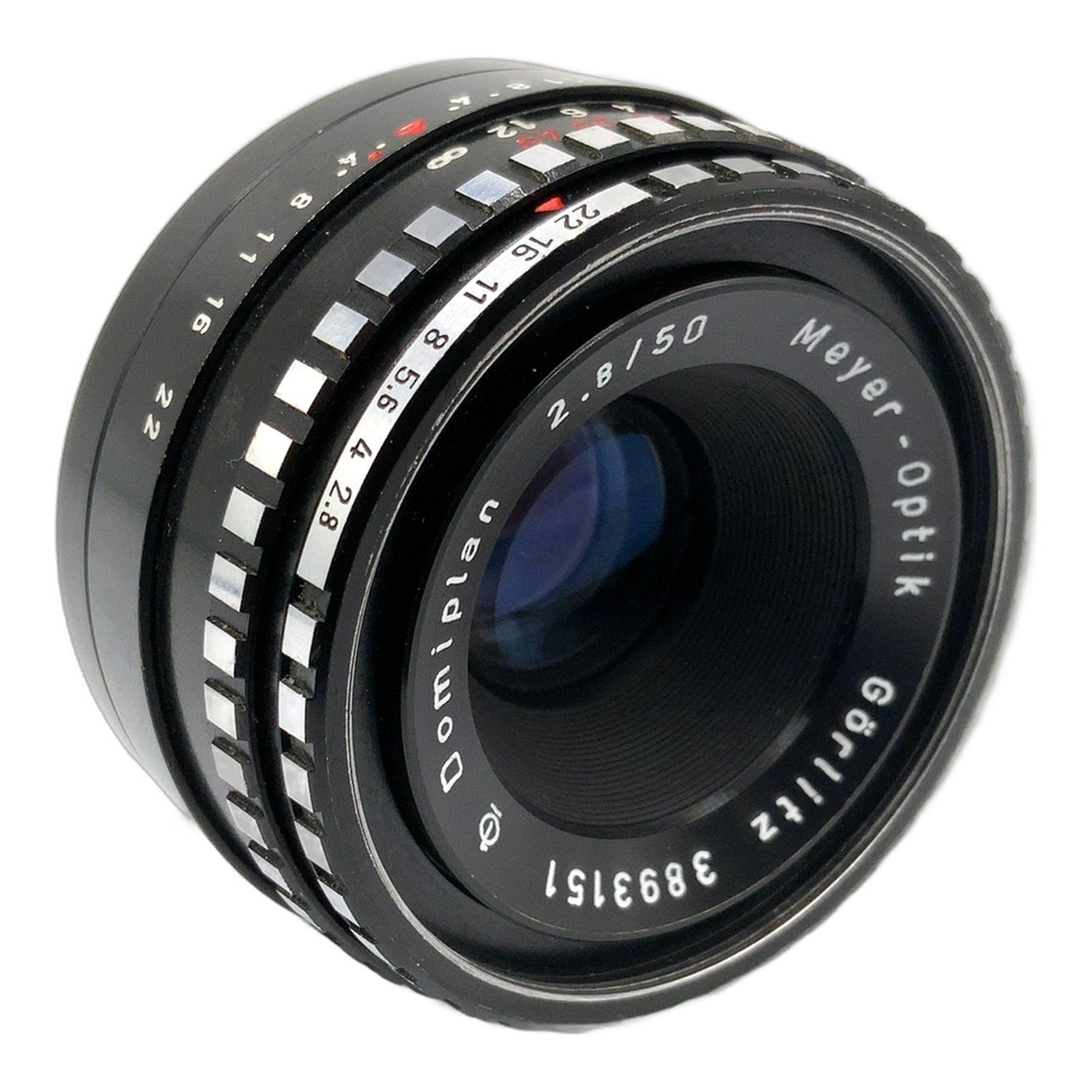 Meyer-Optik Görlitz Q1  Domiplan 50mm 1:2.8 Objektiv Festbrennweite (M42)