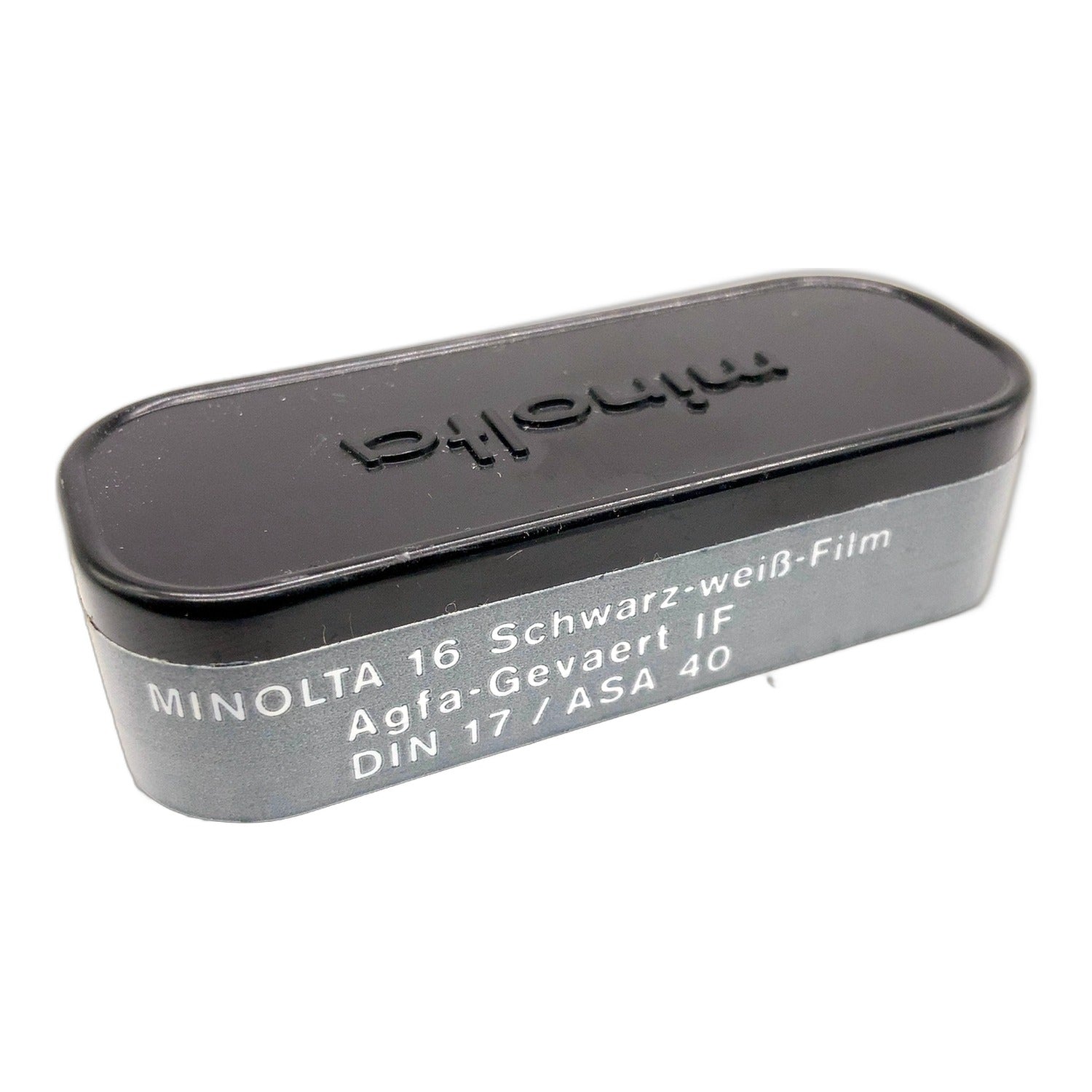 Minolta 16 Filmkassette 16mm MHD 10/1976 Schwarz-Weiss-Film