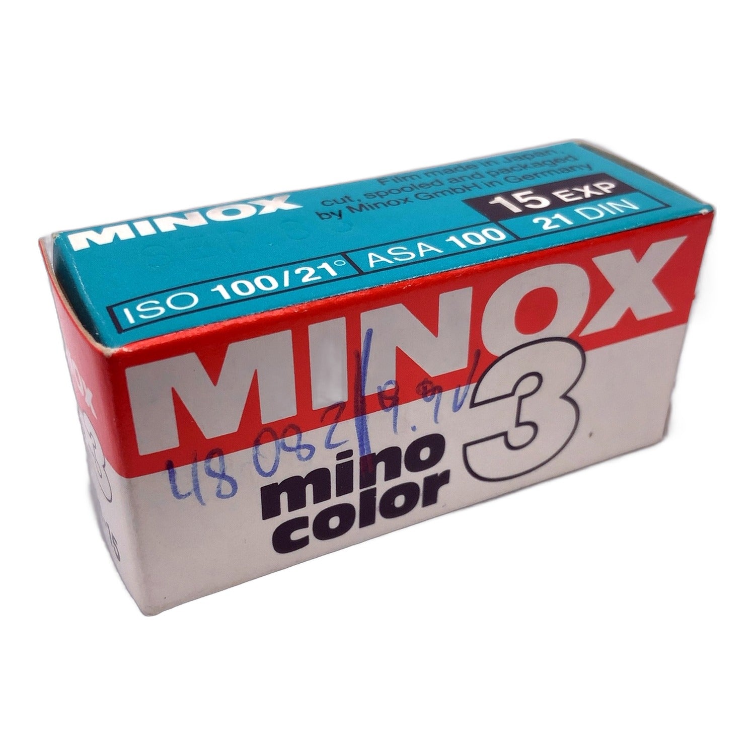 Minox Mino Color 3 Filmkassette Color-Negativfilm MHD 09/1988 (15 Exp)