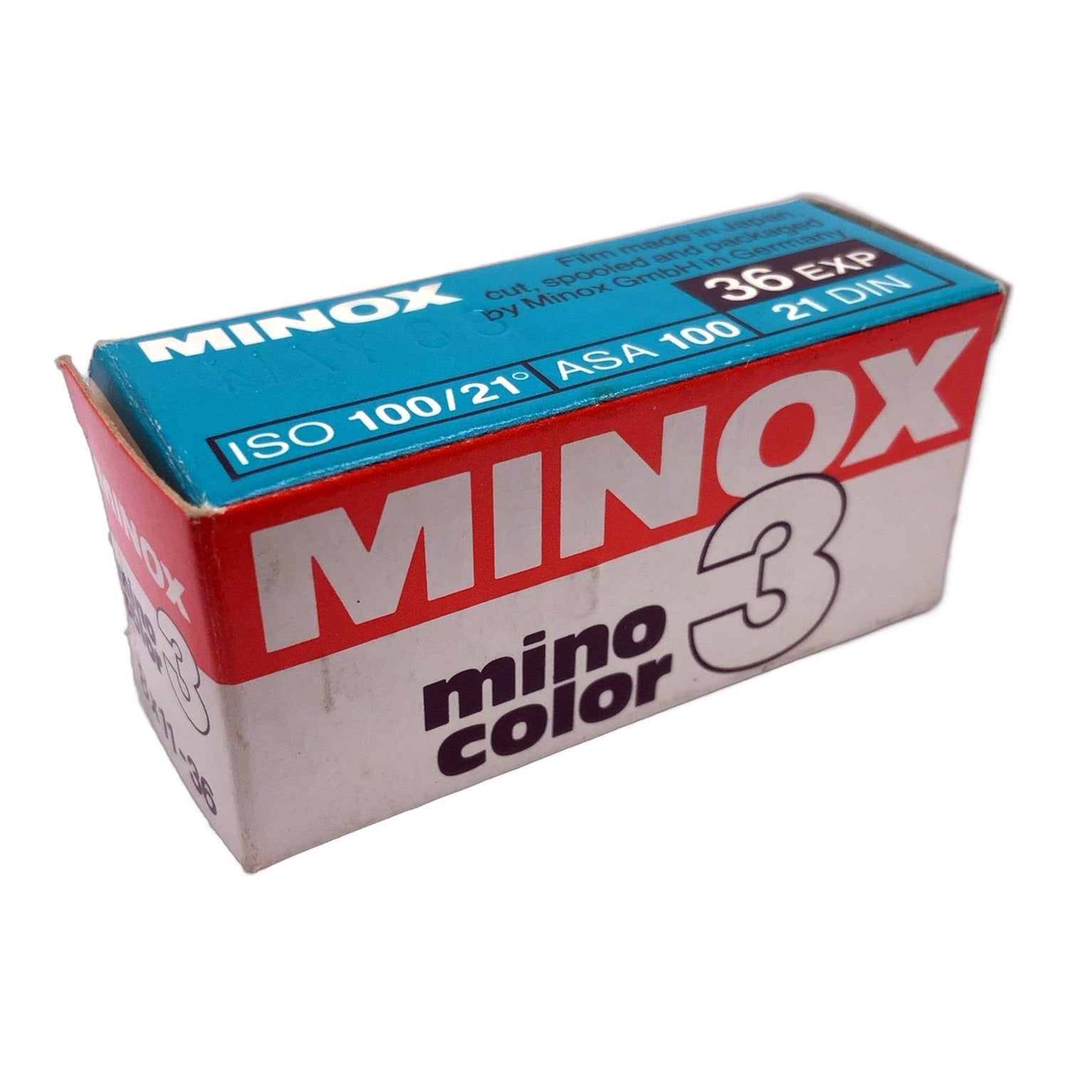 Minox Mino Color 3 Filmkassette Color-Negativfilm MHD 05/1988 (36 Exp)