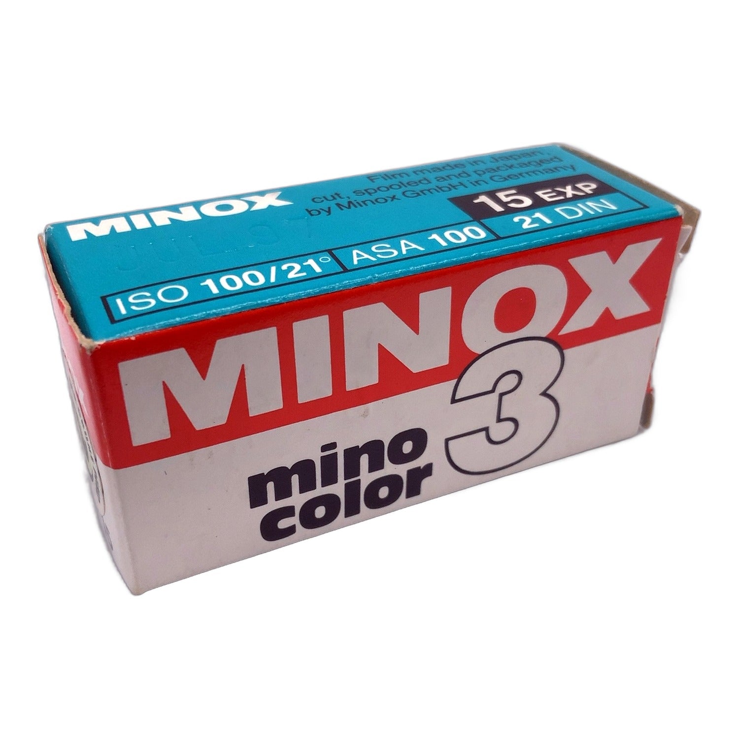 Minox Mino Color 3 Filmkassette Color-Negativfilm MHD 06/1997 (15 Exp)