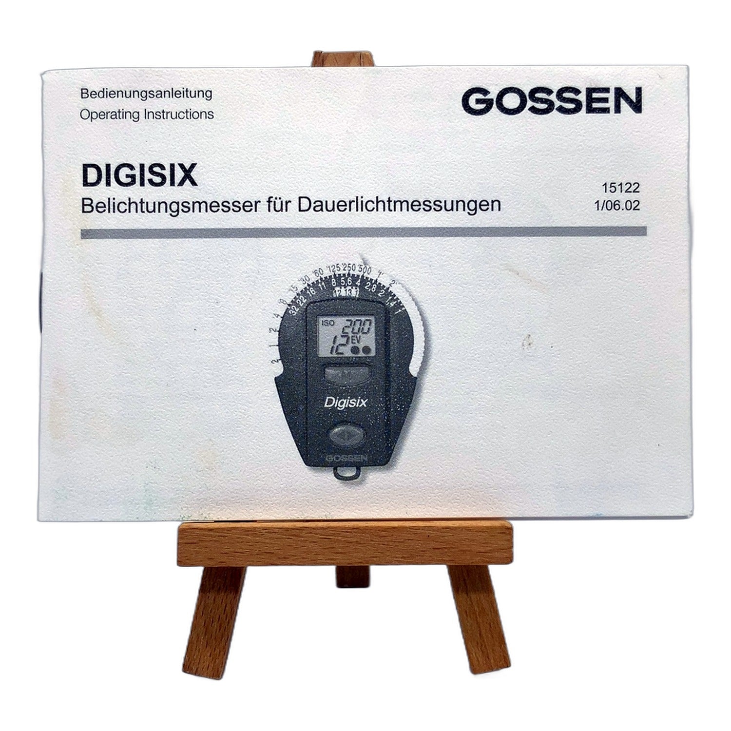 Gossen Digisix Bedienungsanleitung User Manual Handbuch Deutsch