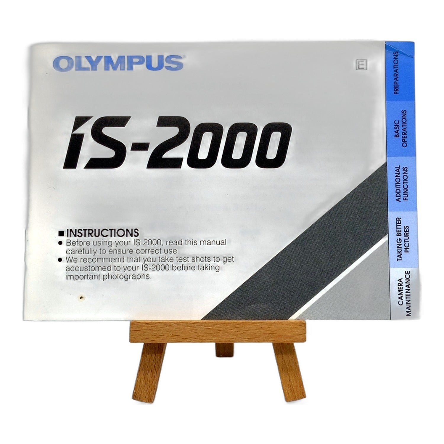 Olympus IS-2000 Gebrauchsanweisung Bedienungsanleitung Englisch