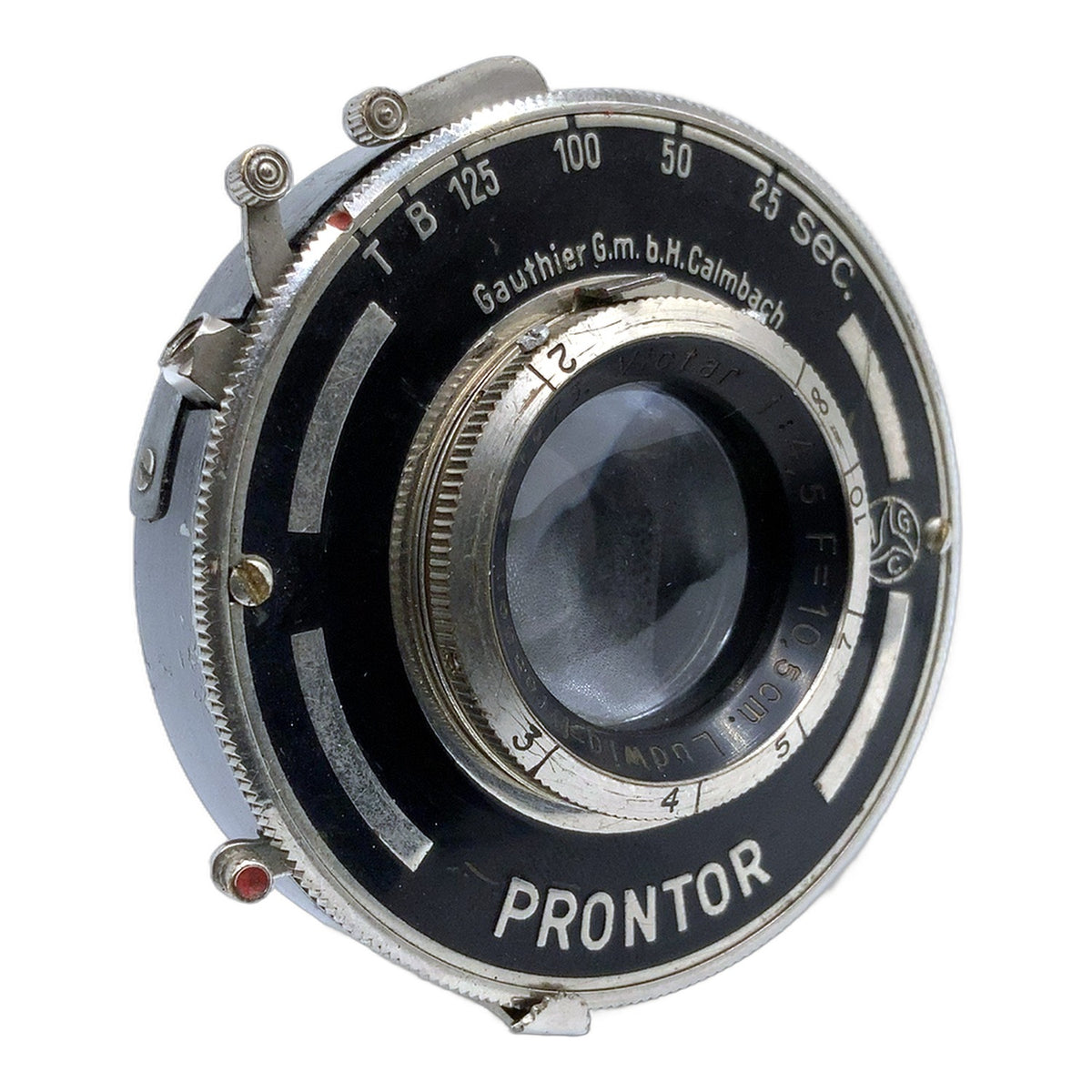Ludwig-Dresden Victar 10,5cm 1:4,5 Objektiv Festbrennweite (33mm Gewinde)