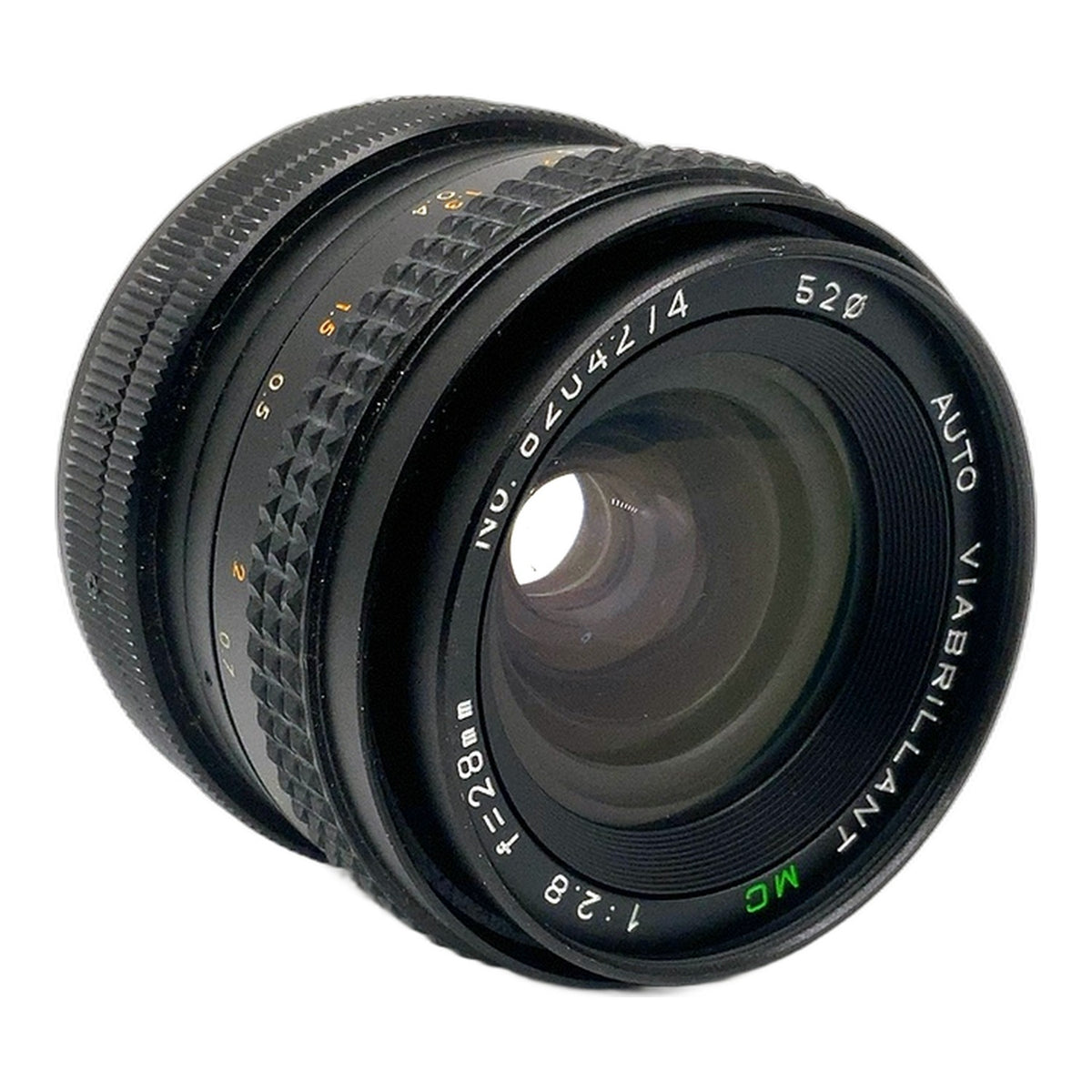 Viabrillant Auto MC 28mm 1:2.8 Objektiv manuell Festbrennweite (Canon FD) Nebel!