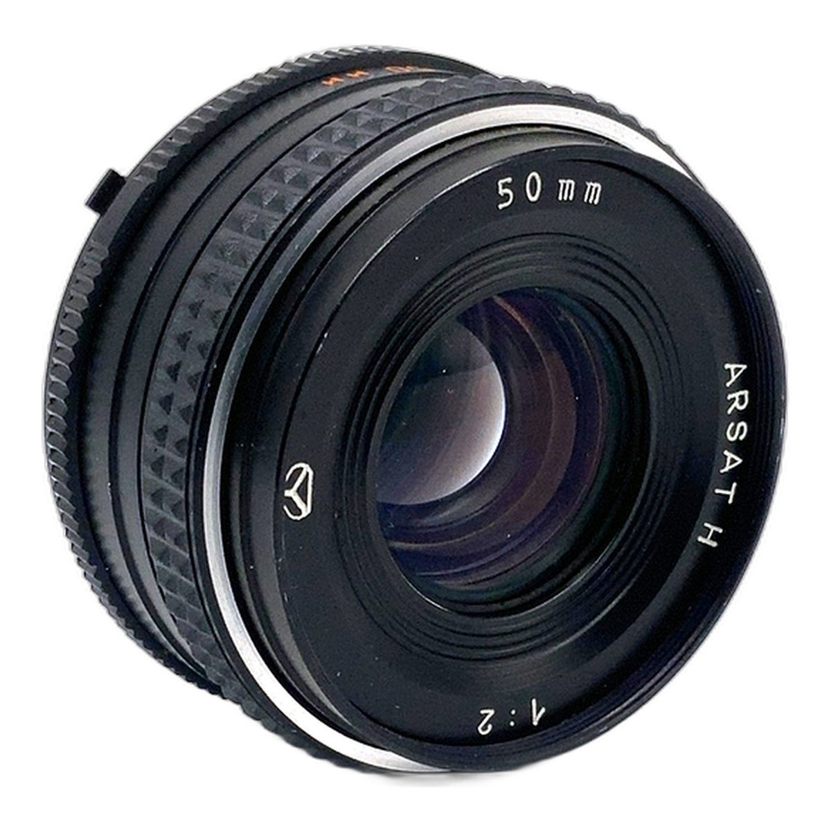 Arsenal Arsat H 50mm 1:2 Objektiv manuell Festbrennweite (Nikon F) Text lesen!