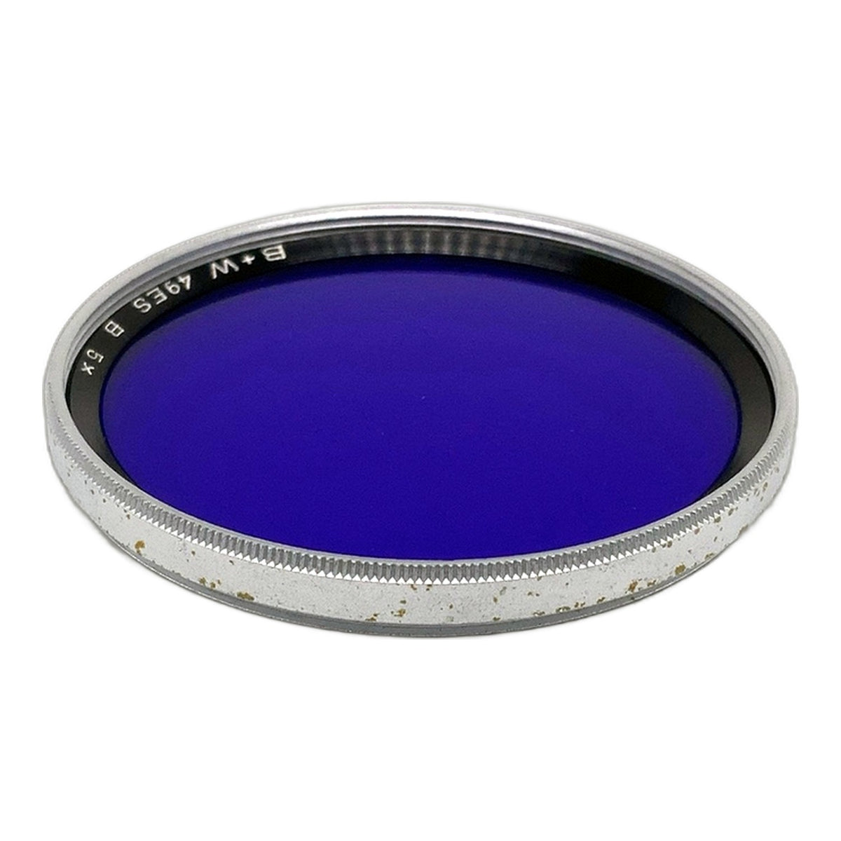 B+W Farbfilter blau/blue 49ES B 5x in Chrom Filter 49mm Kreisförmig