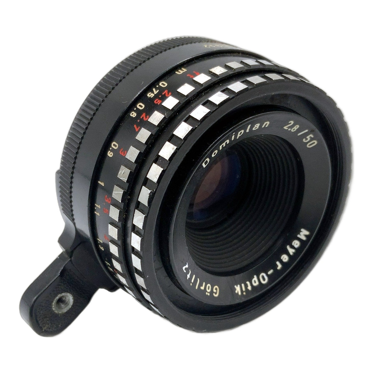 Meyer-Optik Görlitz Domiplan 50mm 1:2.8 Objektiv Festbrennweite (EXA) Nebel!
