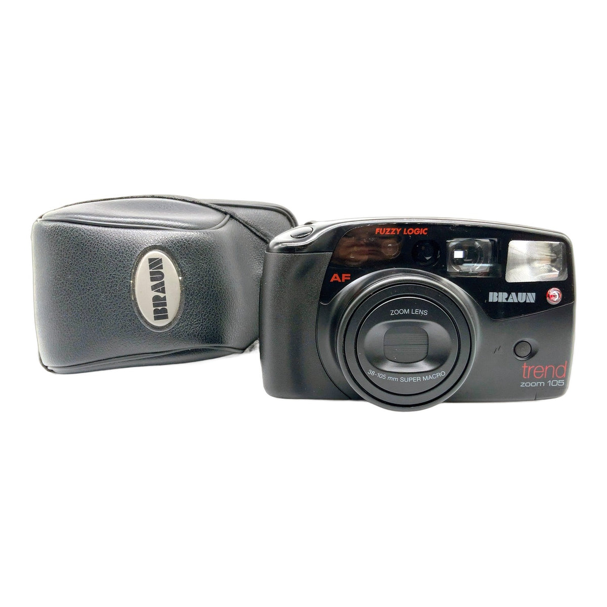 Braun Trend Zoom 105 Point&Shoot mit 38-105mm Super Macro mit Tasche