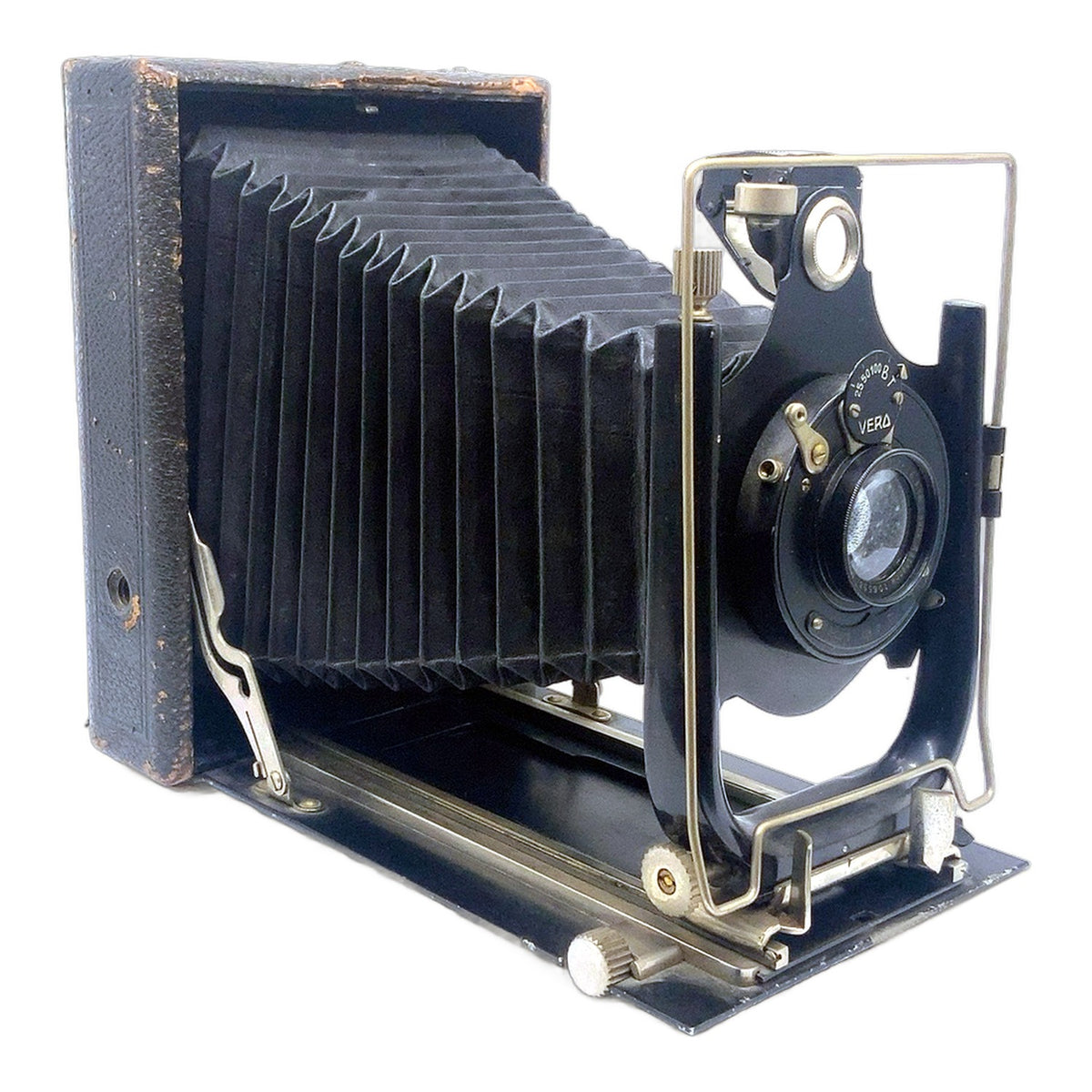 Plattenkamera mit Doppel Anastigmat 16,5cm 1:6.3 Vero Analog Camera Plate Camera