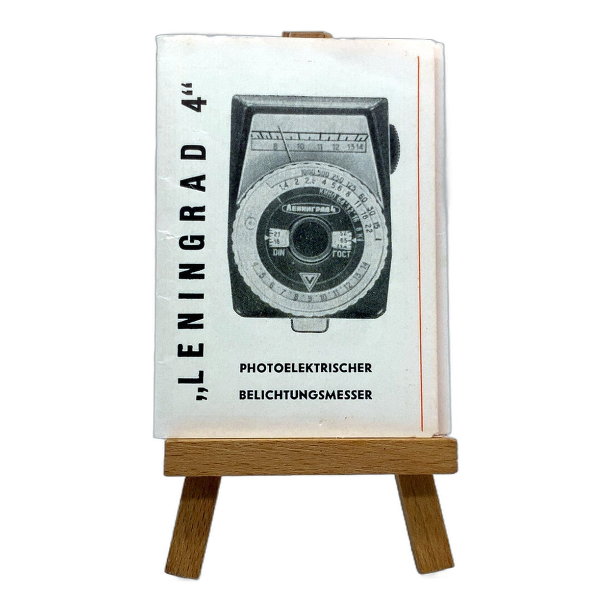 Leningrad 4 Belichtungsmesser Bedienungsanleitung User Manual Handbuch Deutsch
